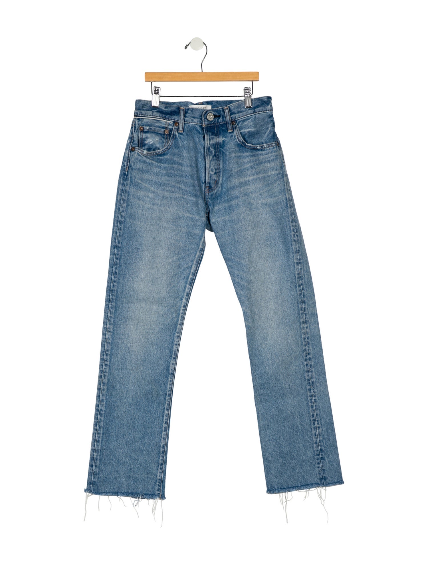 Moussy Mid-Rise Straight Leg Jeans