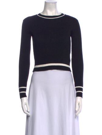 Moussy Striped Crew Neck Sweater