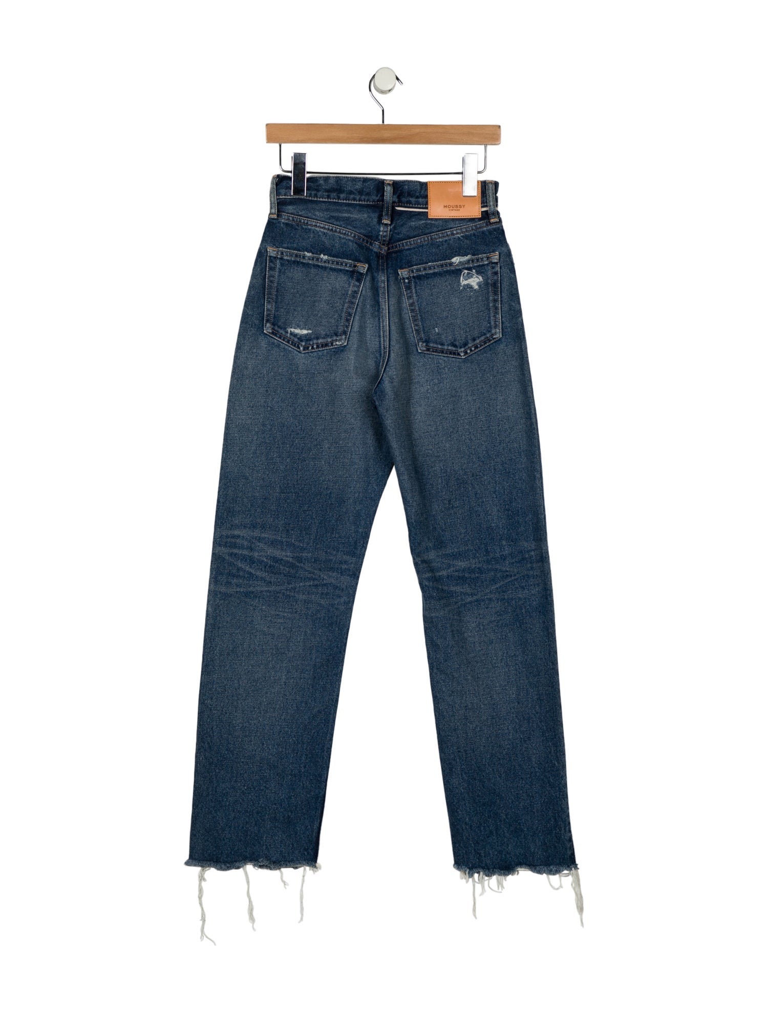 Moussy High-Rise Straight Leg Jeans