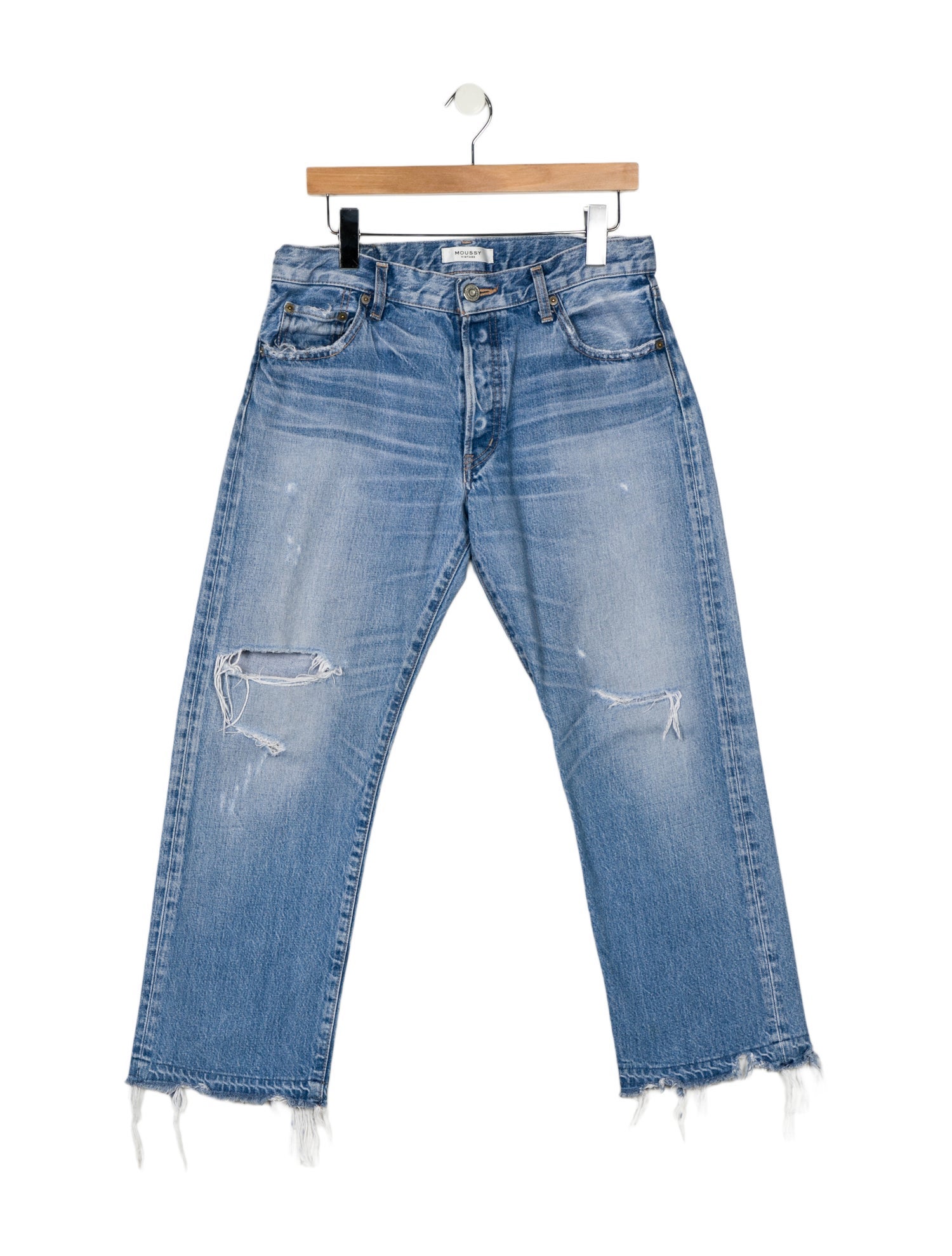 Moussy Mid-Rise Wide Leg Jeans