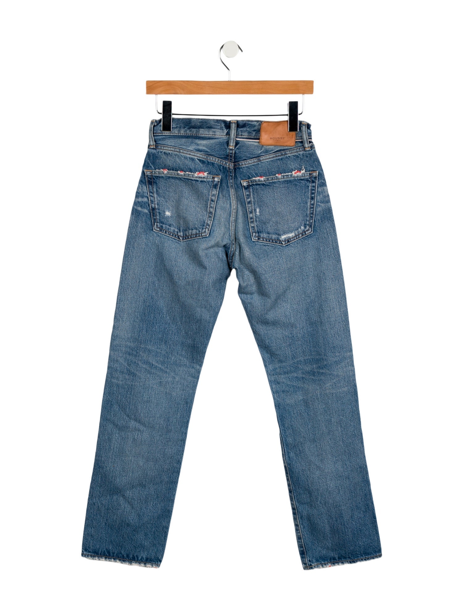 Moussy Mid-Rise Straight Leg Jeans