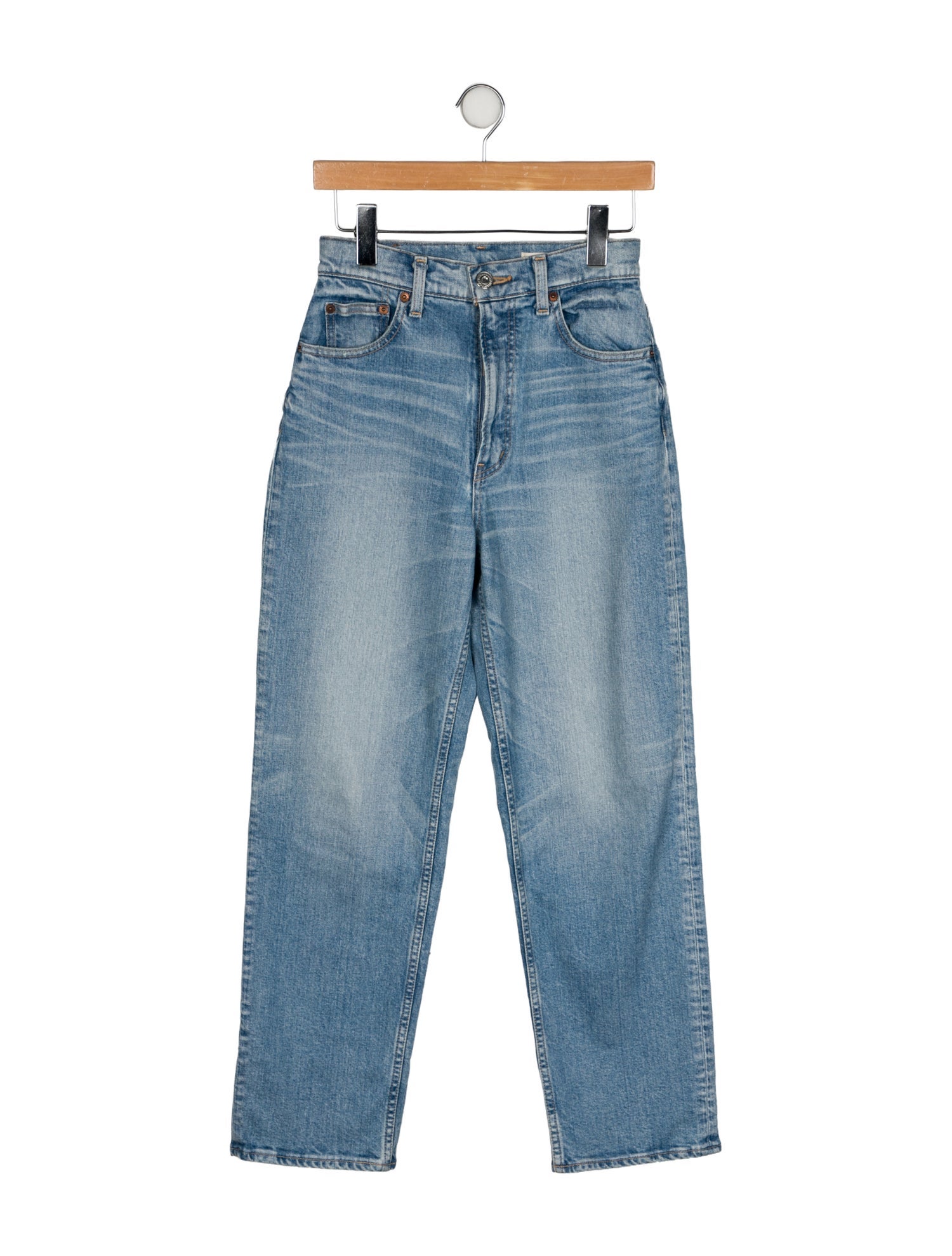 Moussy High-Rise Straight Leg Jeans