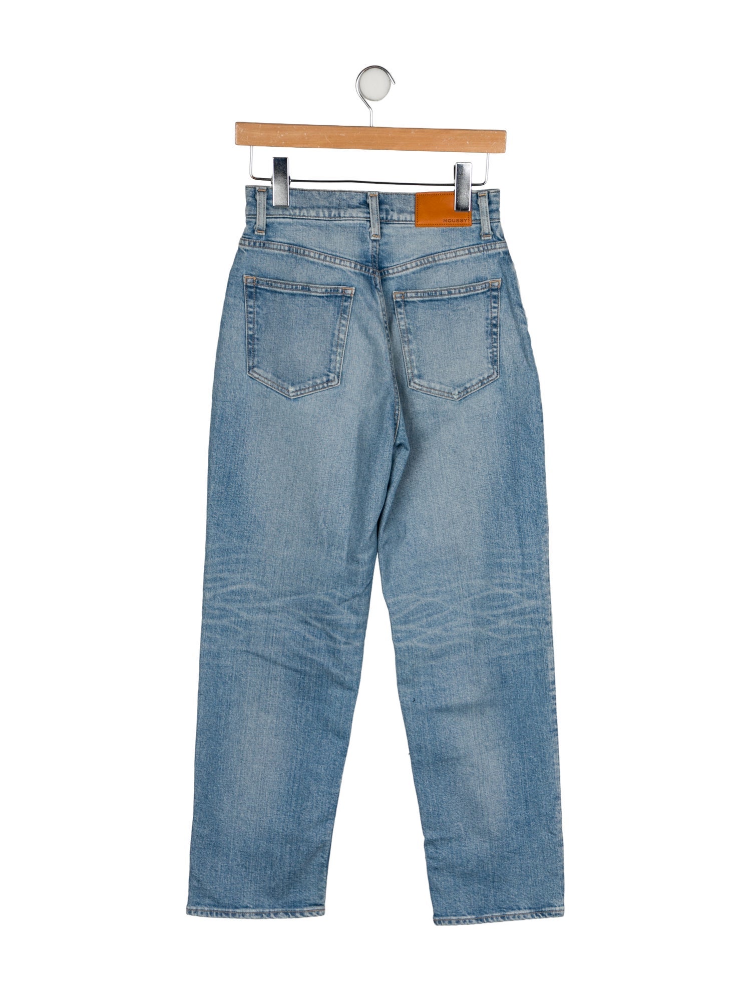 Moussy High-Rise Straight Leg Jeans