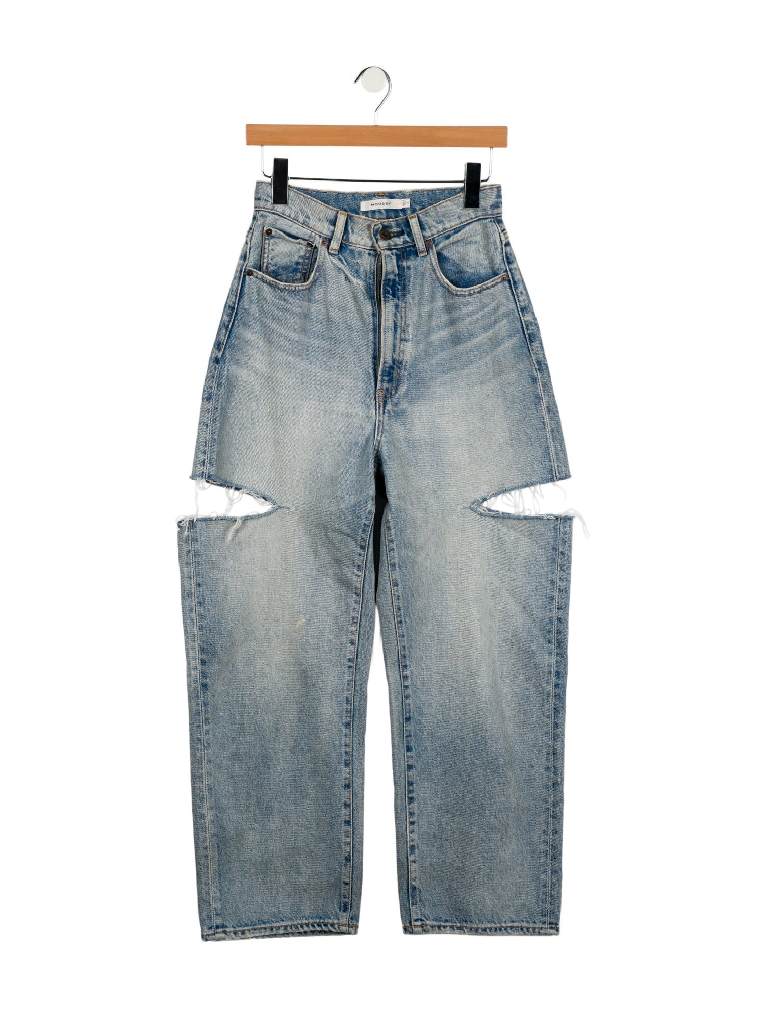 Moussy High-Rise Wide Leg Jeans