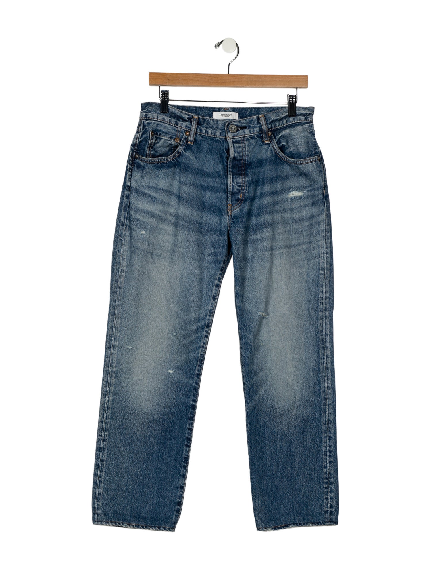 Moussy Mid-Rise Straight Leg Jeans