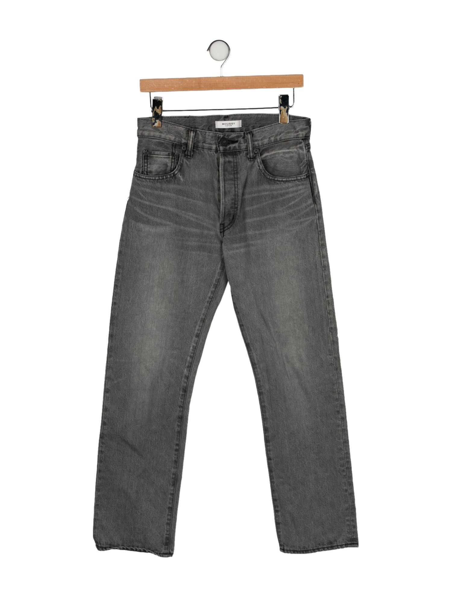 Moussy High-Rise Straight Leg Jeans