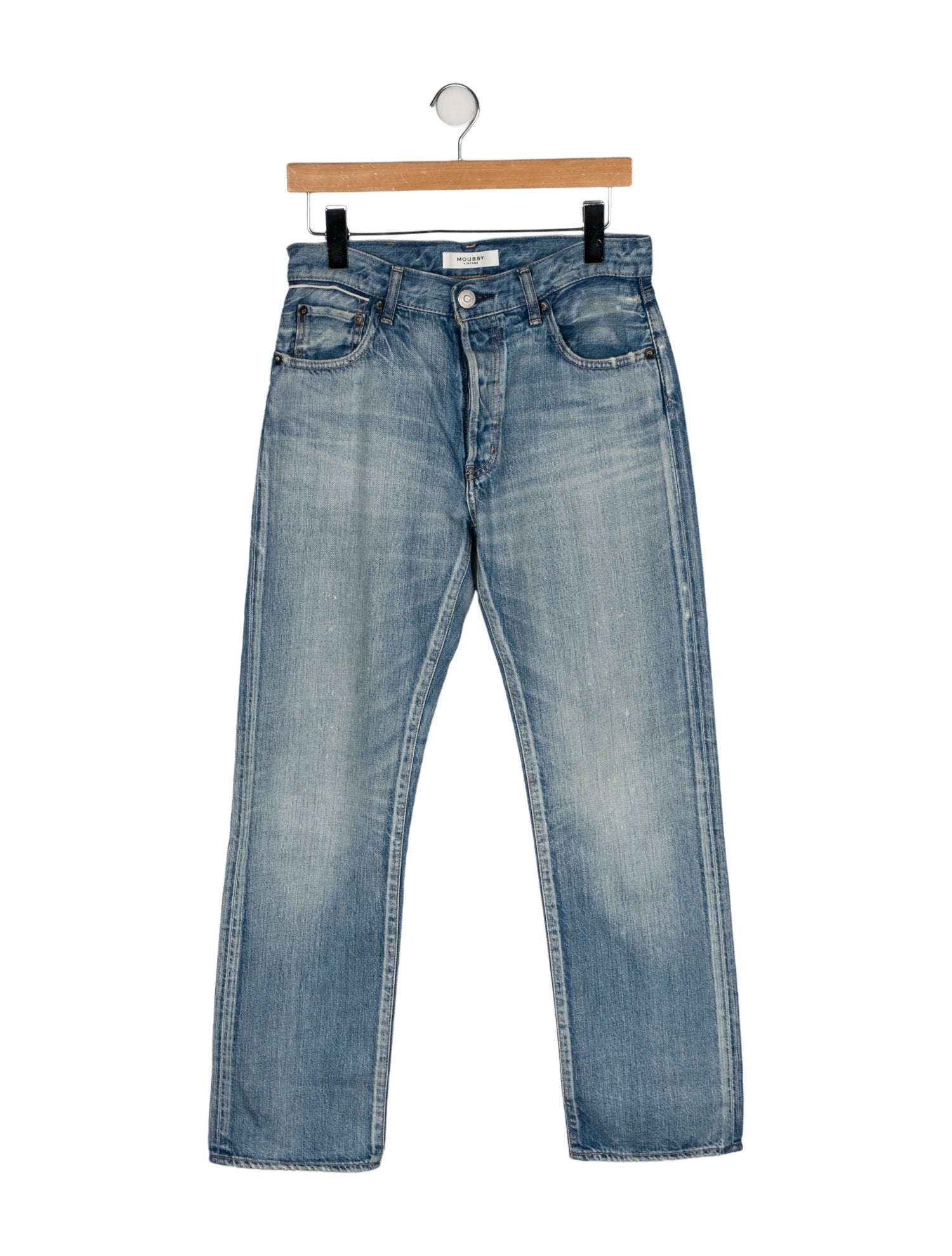 Moussy Mid-Rise Straight Leg Jeans
