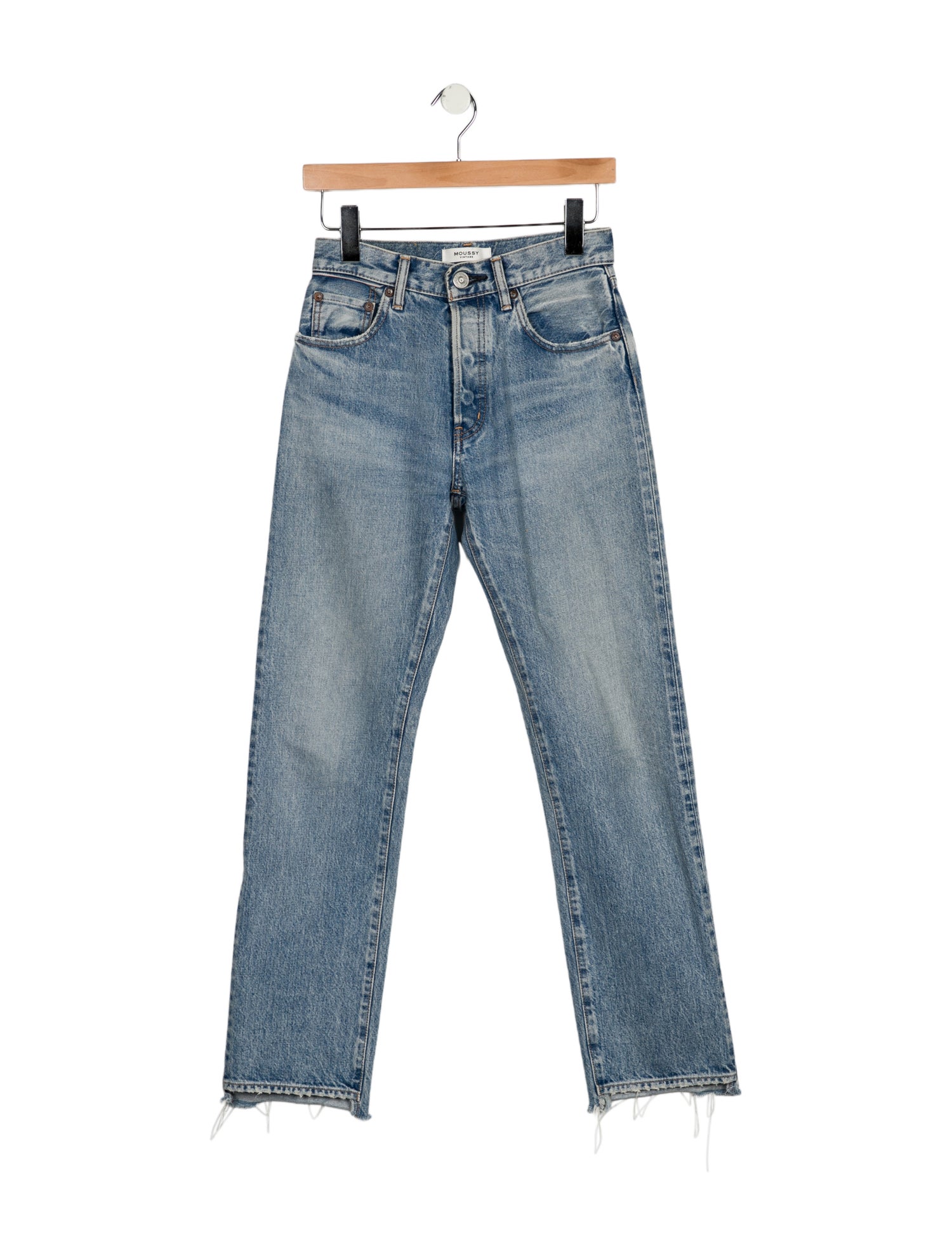 Moussy Mid-Rise Straight Leg Jeans