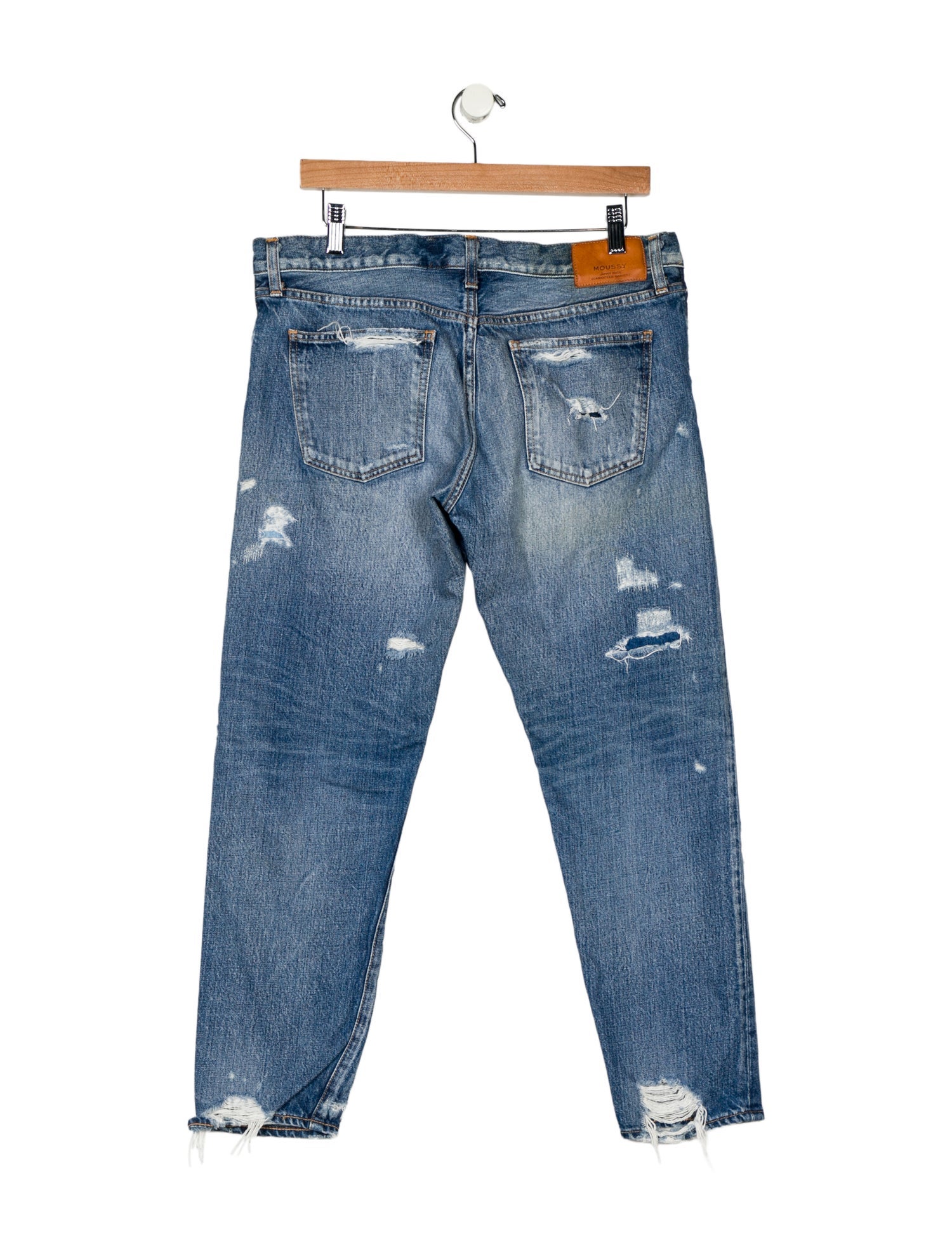 Moussy Mid-Rise Straight Leg Jeans