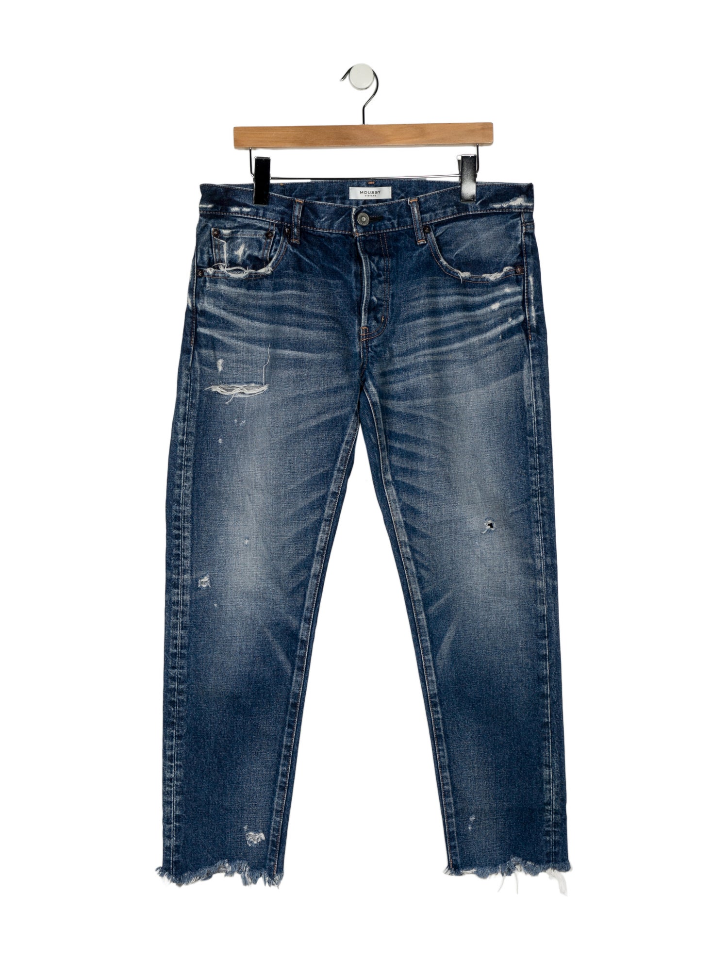 Moussy Mid-Rise Straight Leg Jeans