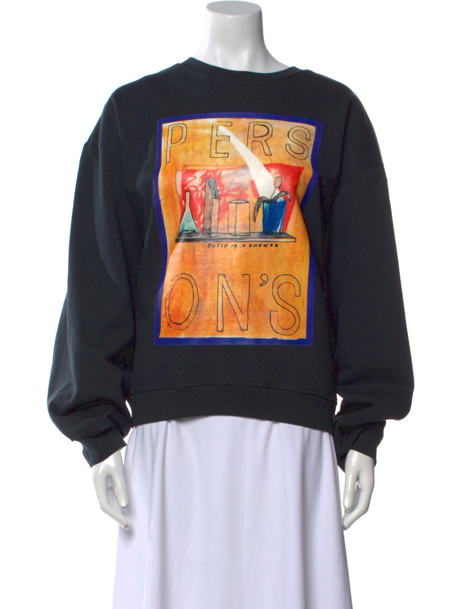 Moussy Graphic Print Crew Neck Sweatshirt w/ Tags