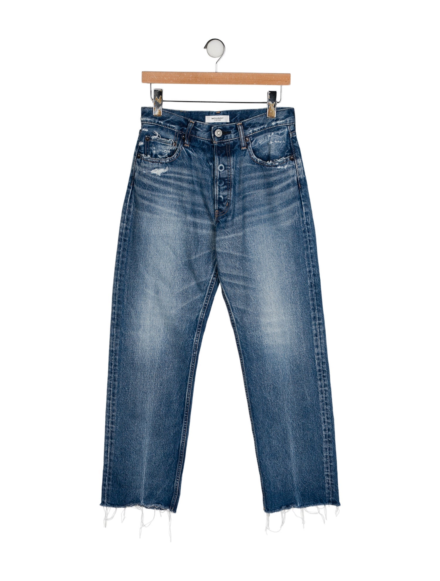 Moussy Mid-Rise Straight Leg Jeans