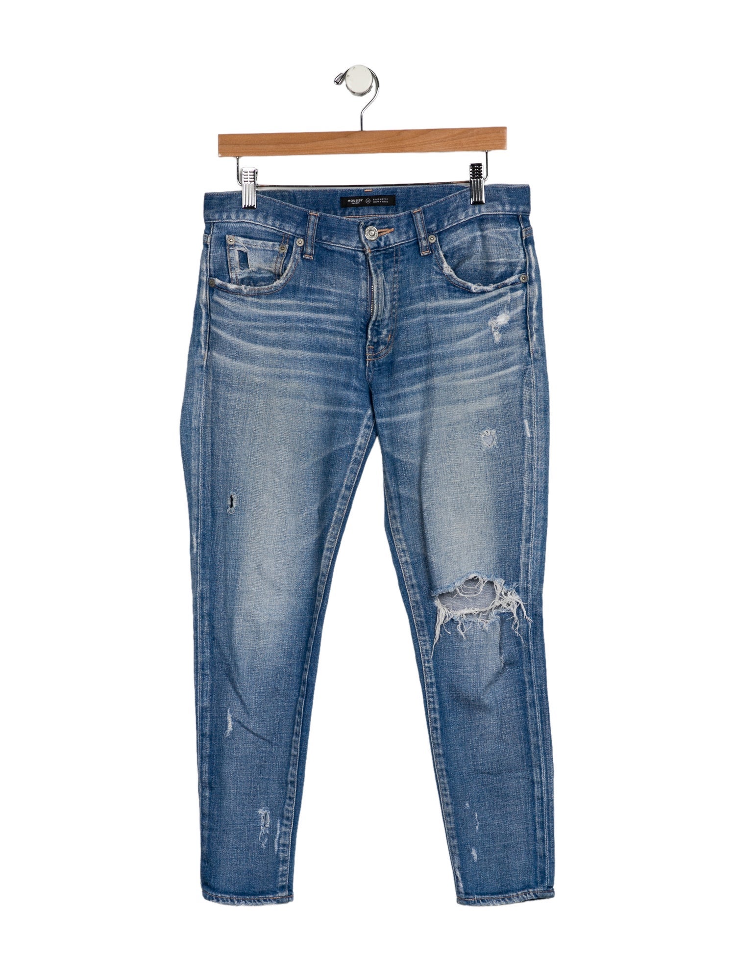 Moussy Mid-Rise Skinny Leg Jeans