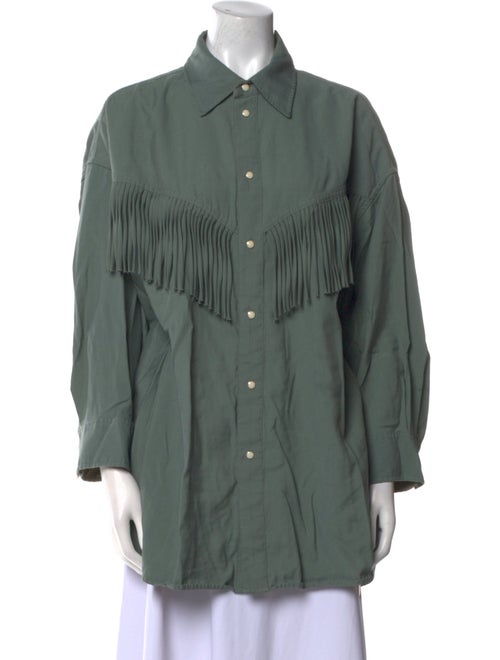 Moussy Long Sleeve Button-Up Top