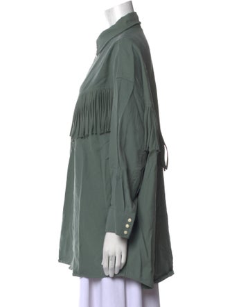 Moussy Long Sleeve Button-Up Top