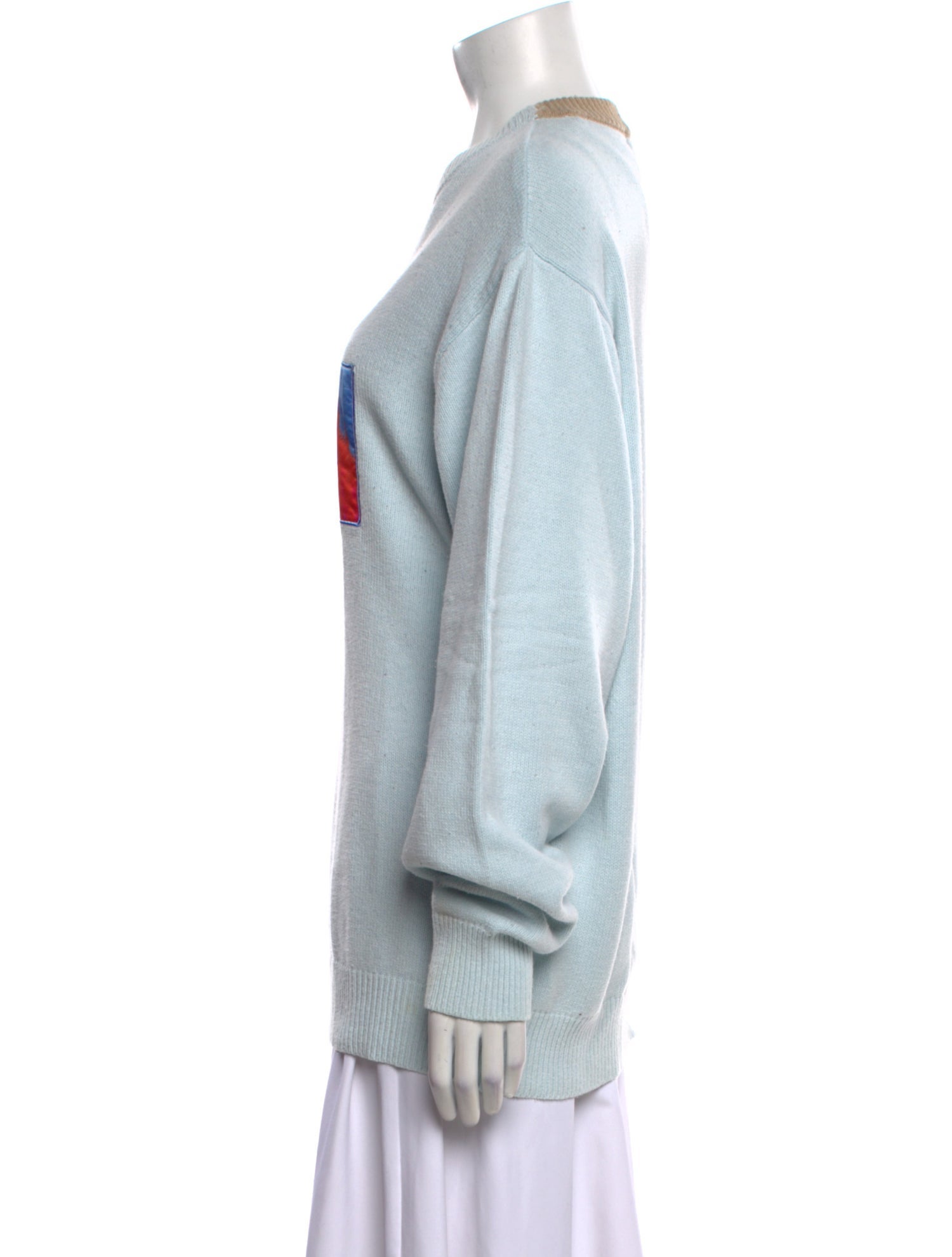 Moussy Graphic Print Mock Neck Sweater