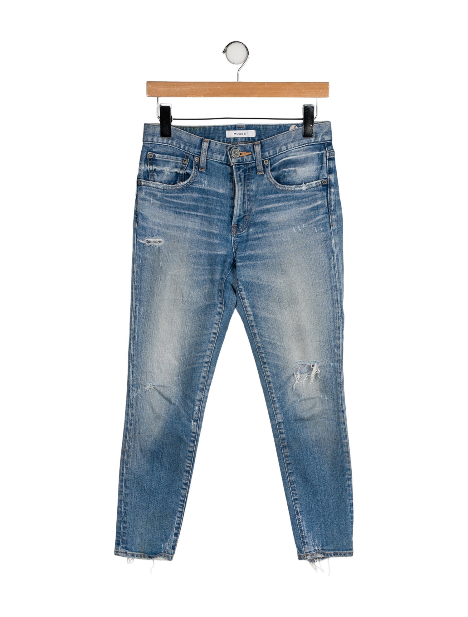 Moussy Mid-Rise Skinny Leg Jeans