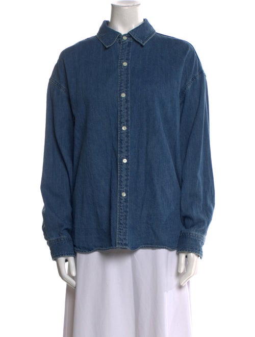 Moussy Long Sleeve Button-Up Top