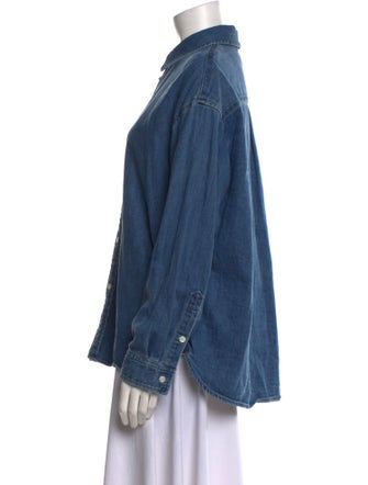 Moussy Long Sleeve Button-Up Top