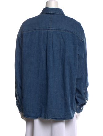 Moussy Long Sleeve Button-Up Top