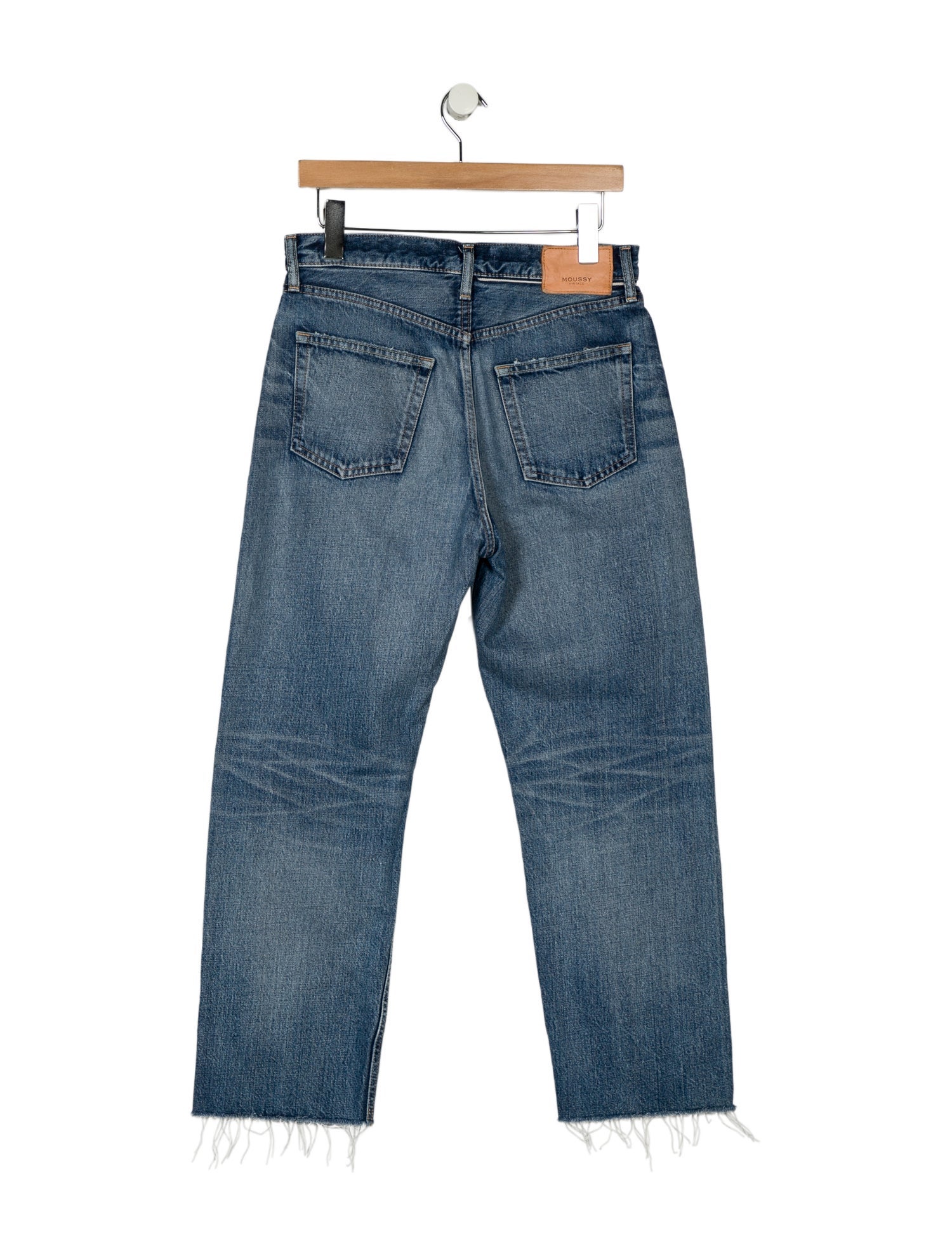 Moussy High-Rise Straight Leg Jeans
