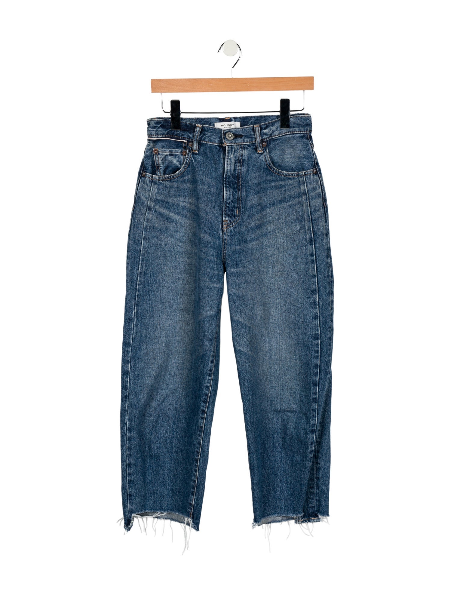 Moussy High-Rise Straight Leg Jeans