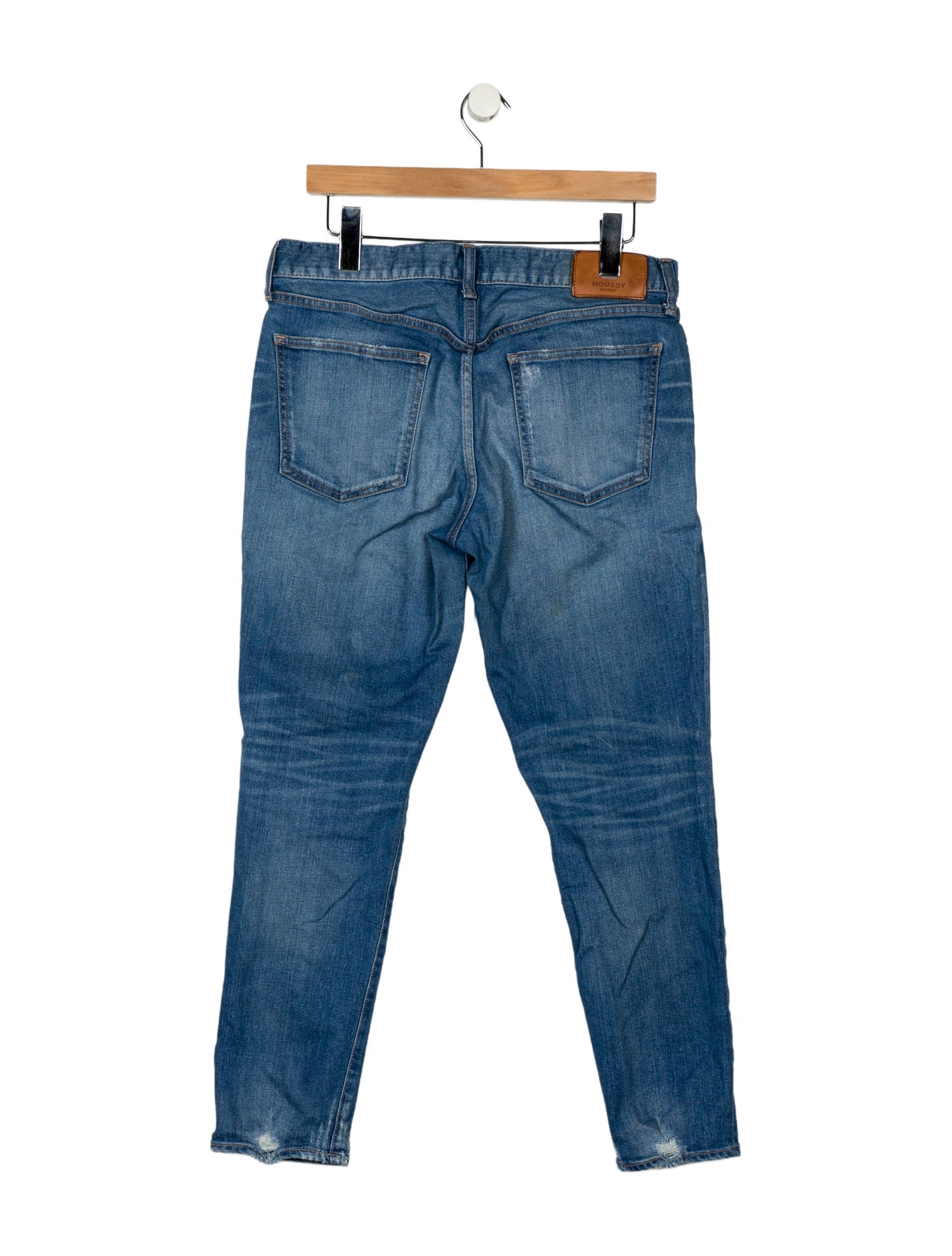 Moussy High-Rise Straight Leg Jeans