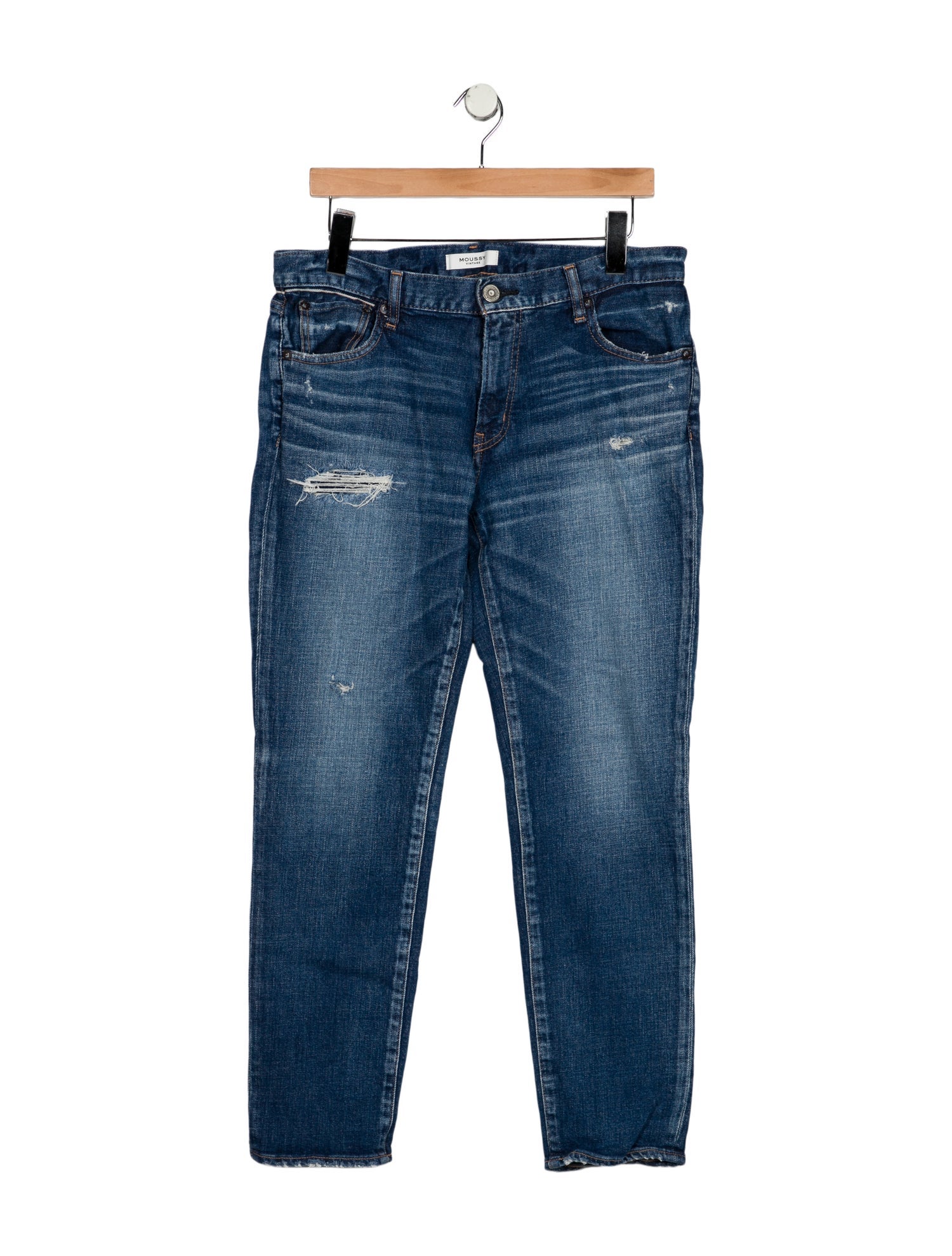 Moussy Mid-Rise Straight Leg Jeans