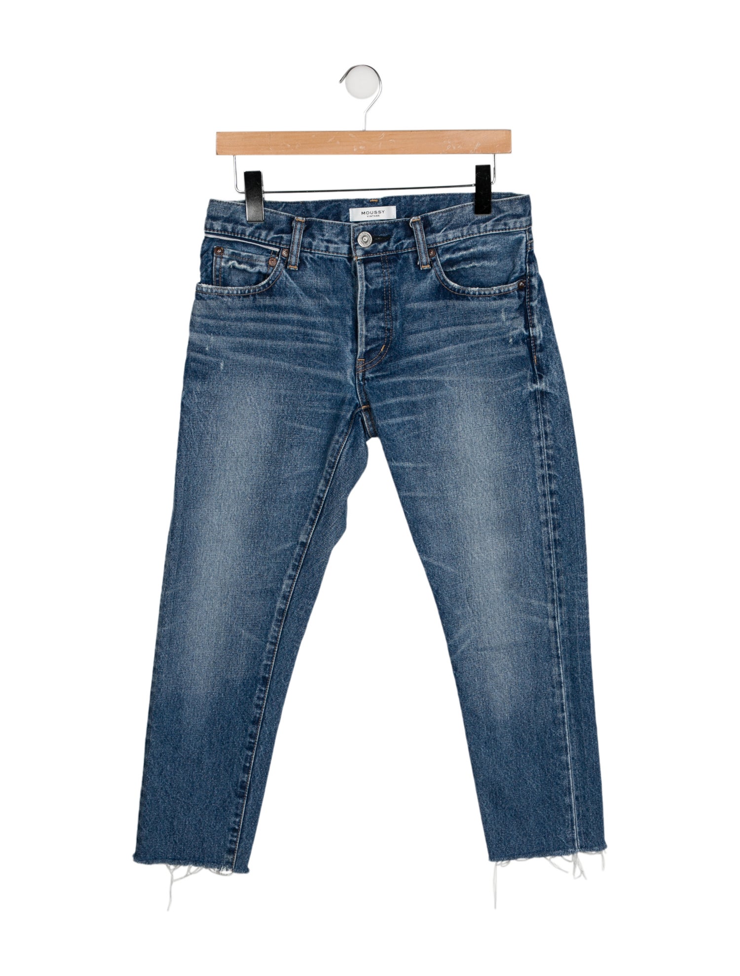Moussy Mid-Rise Straight Leg Jeans