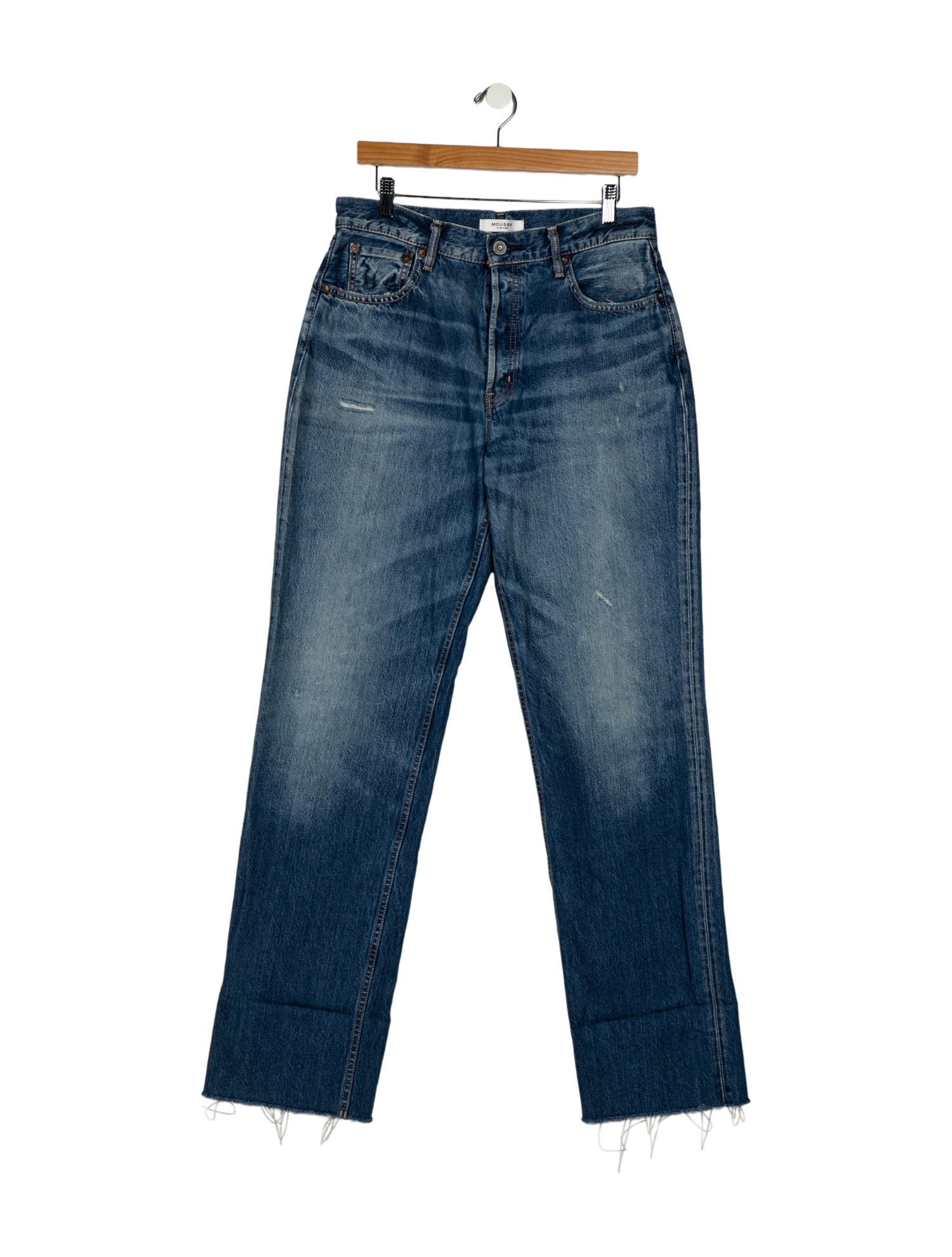Moussy High-Rise Wide Leg Jeans