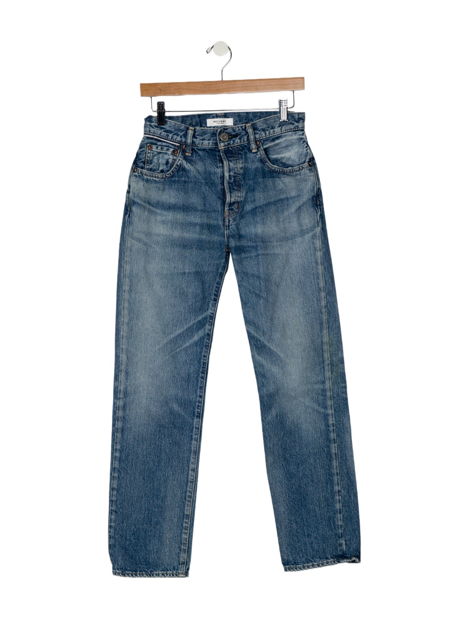 Moussy Mid-Rise Straight Leg Jeans