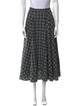 Moussy Plaid Print Midi Length Skirt