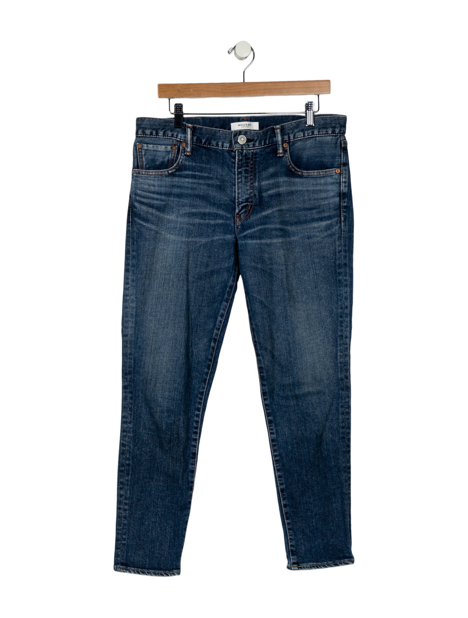 Moussy Mid-Rise Straight Leg Jeans