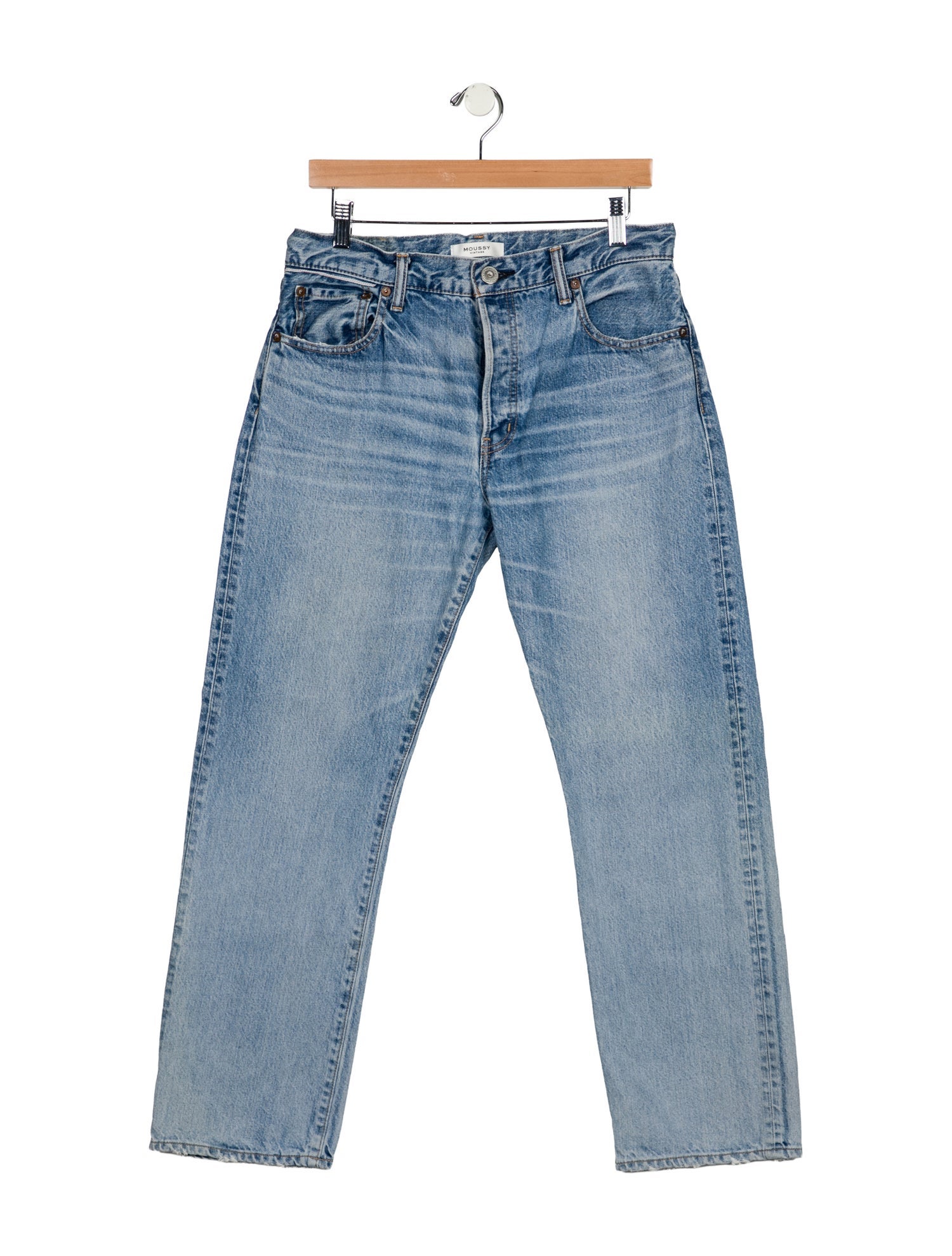 Moussy Mid-Rise Straight Leg Jeans