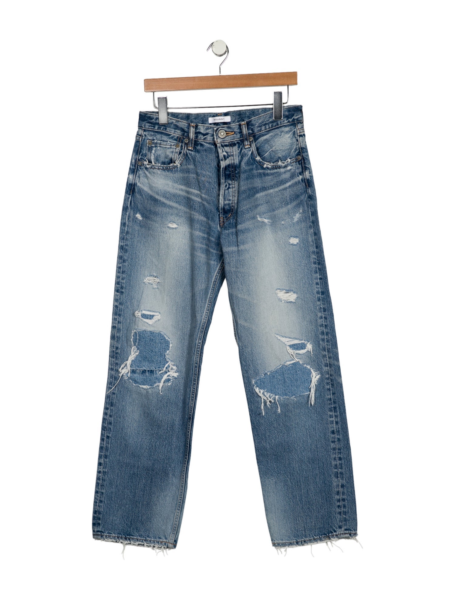Moussy High-Rise Wide Leg Jeans