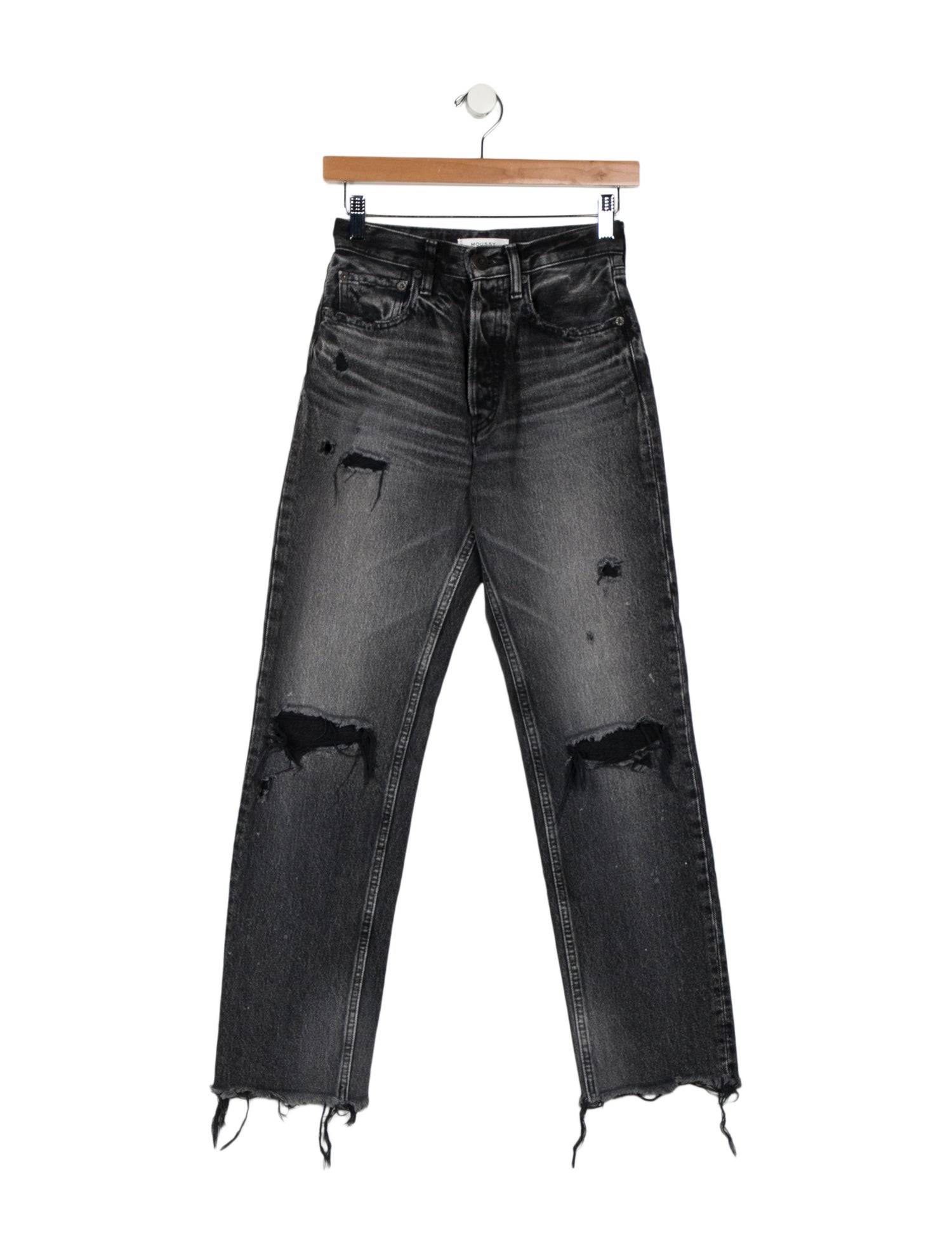 Moussy Mid-Rise Straight Leg Jeans