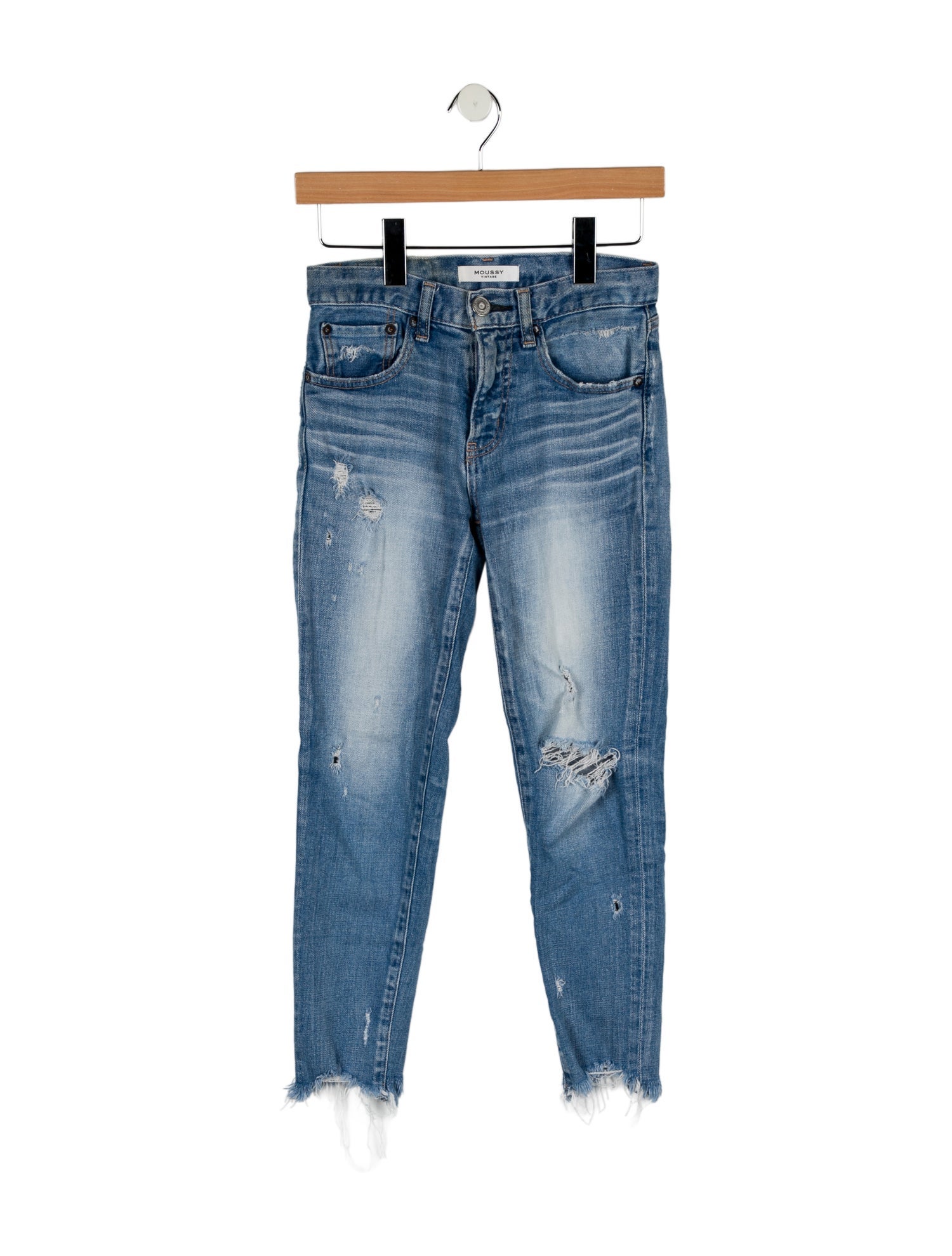 Moussy Mid-Rise Skinny Leg Jeans