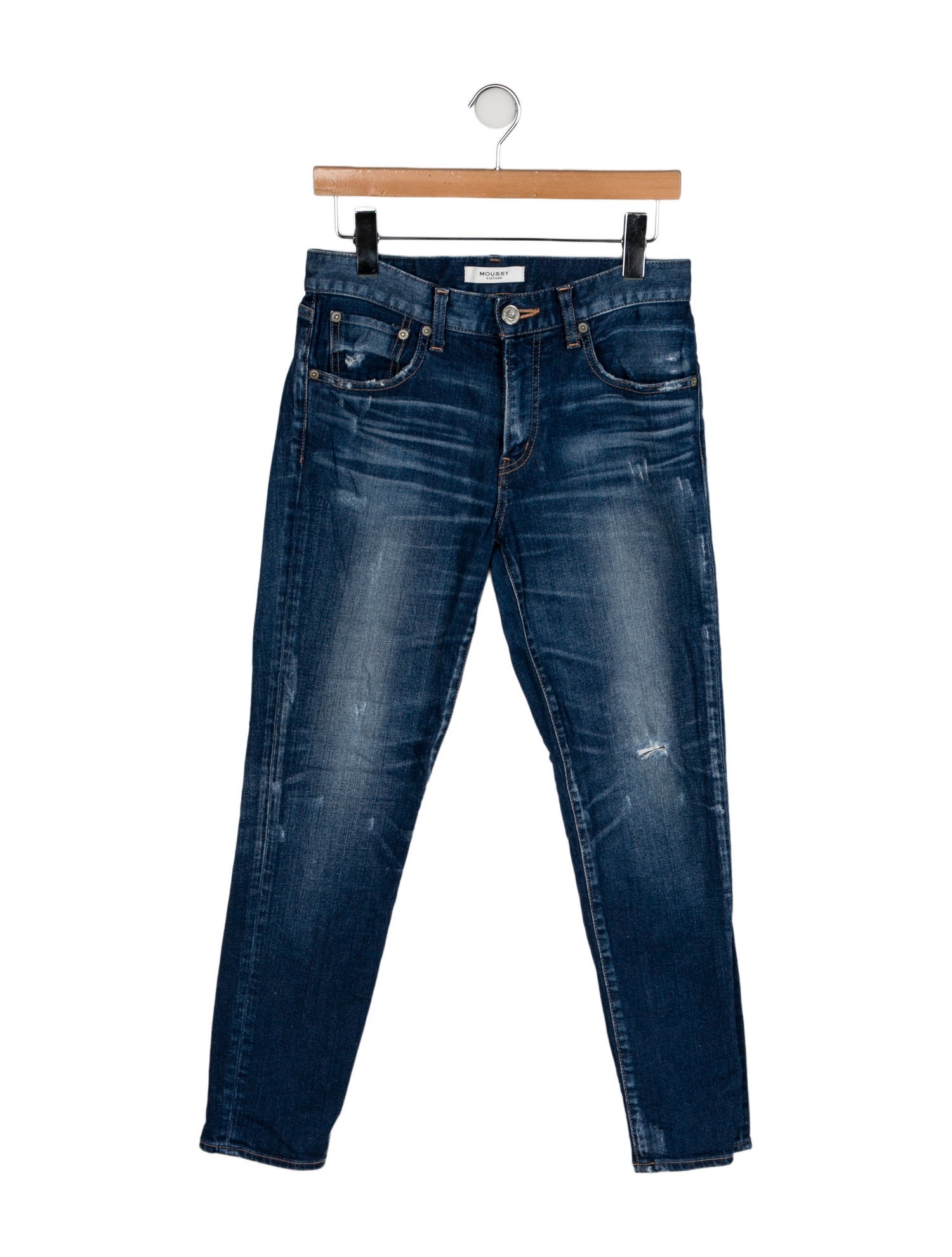 Moussy Mid-Rise Skinny Leg Jeans
