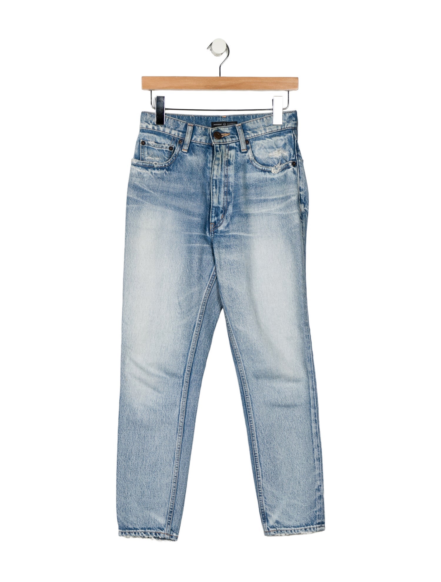 Moussy High-Rise Straight Leg Jeans