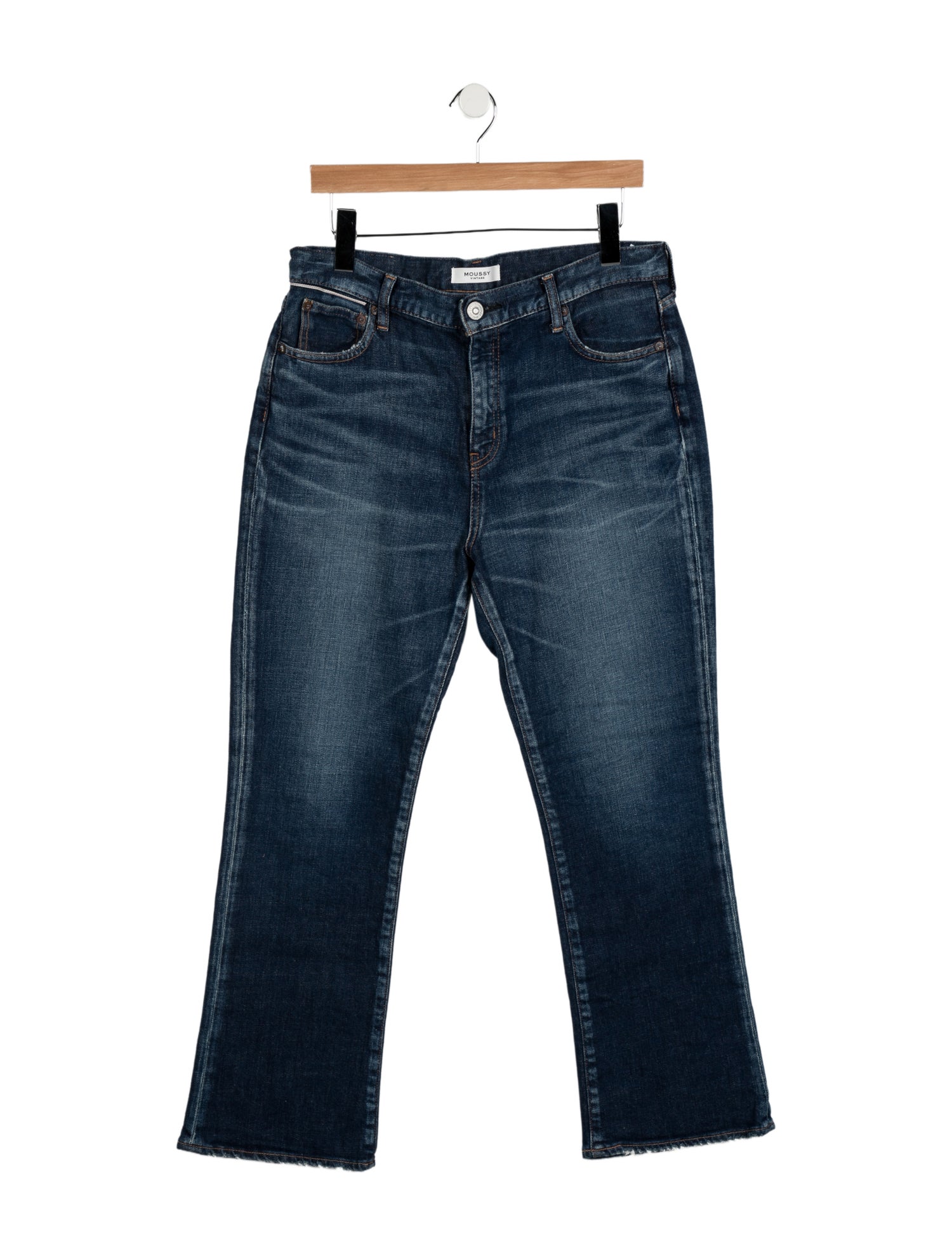 Moussy High-Rise Straight Leg Jeans