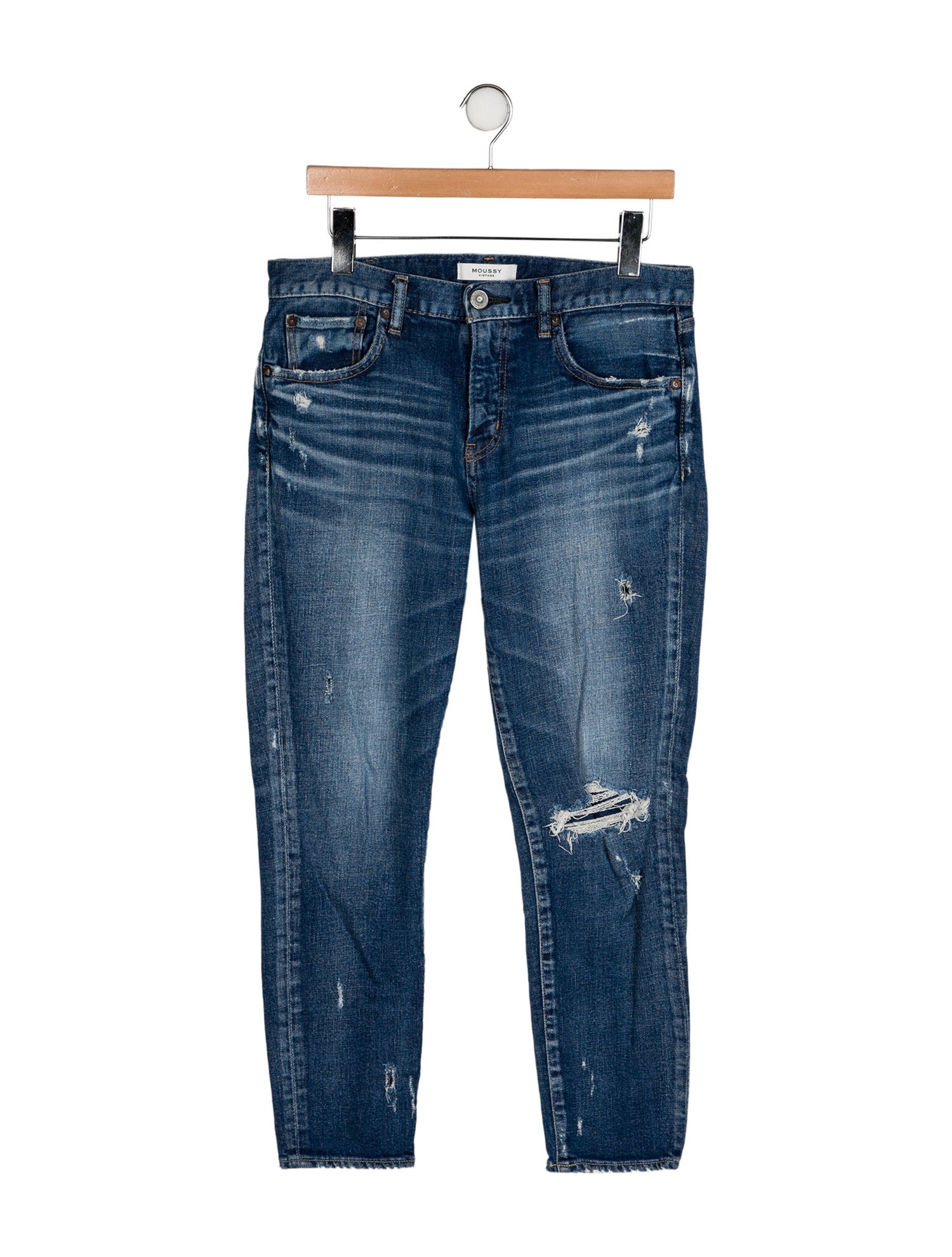 Moussy Mid-Rise Skinny Leg Jeans