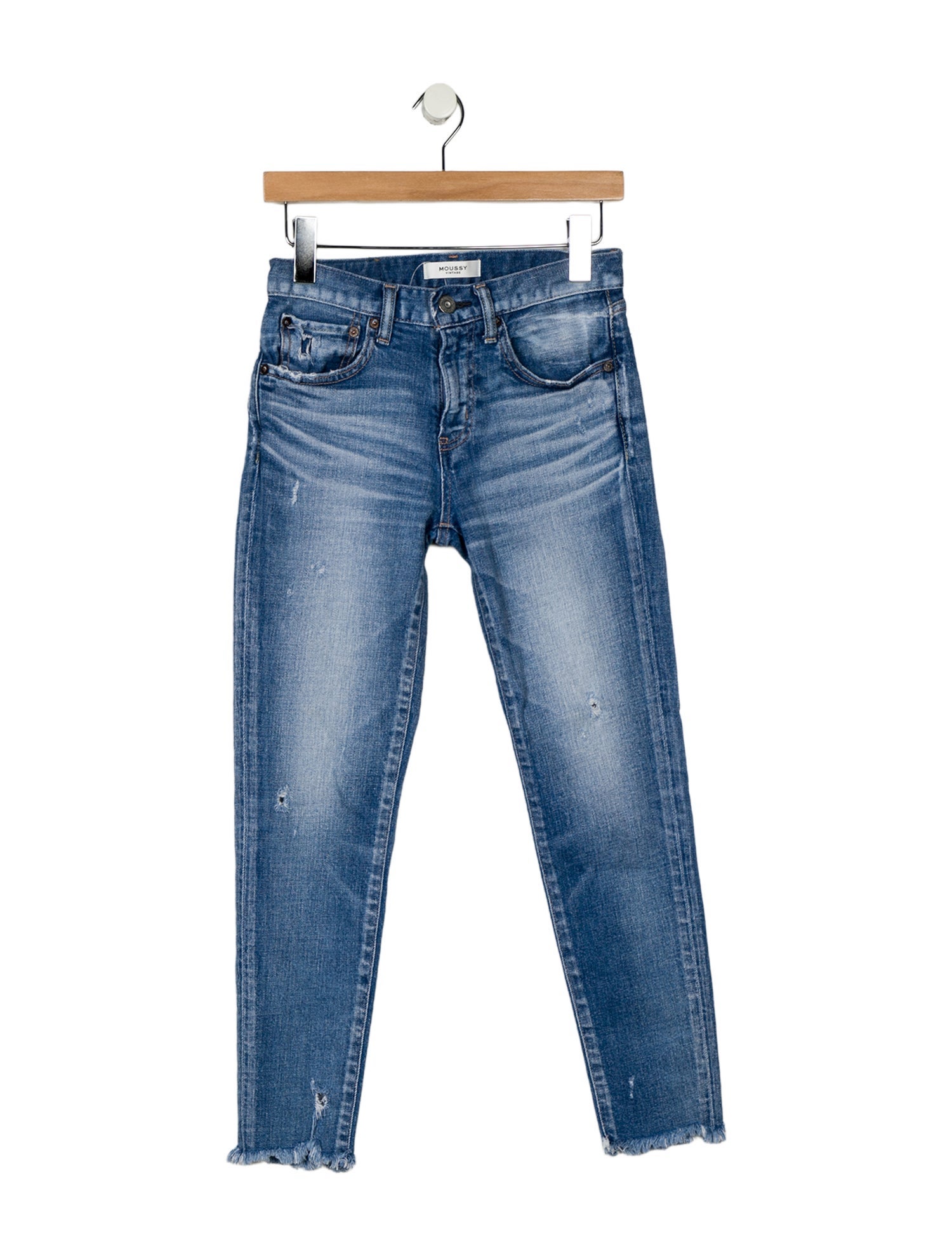 Moussy Mid-Rise Skinny Leg Jeans