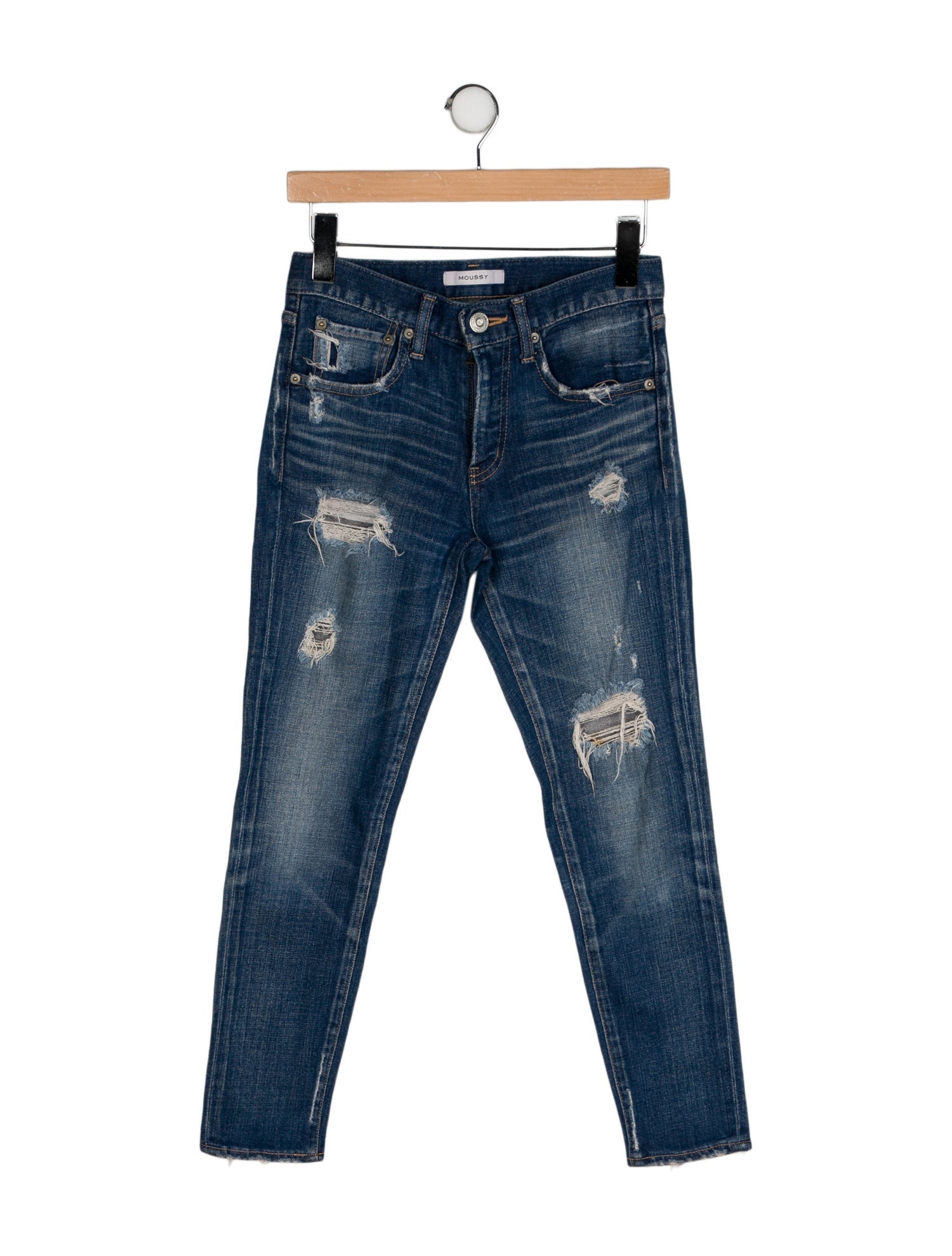Moussy Mid-Rise Skinny Leg Jeans