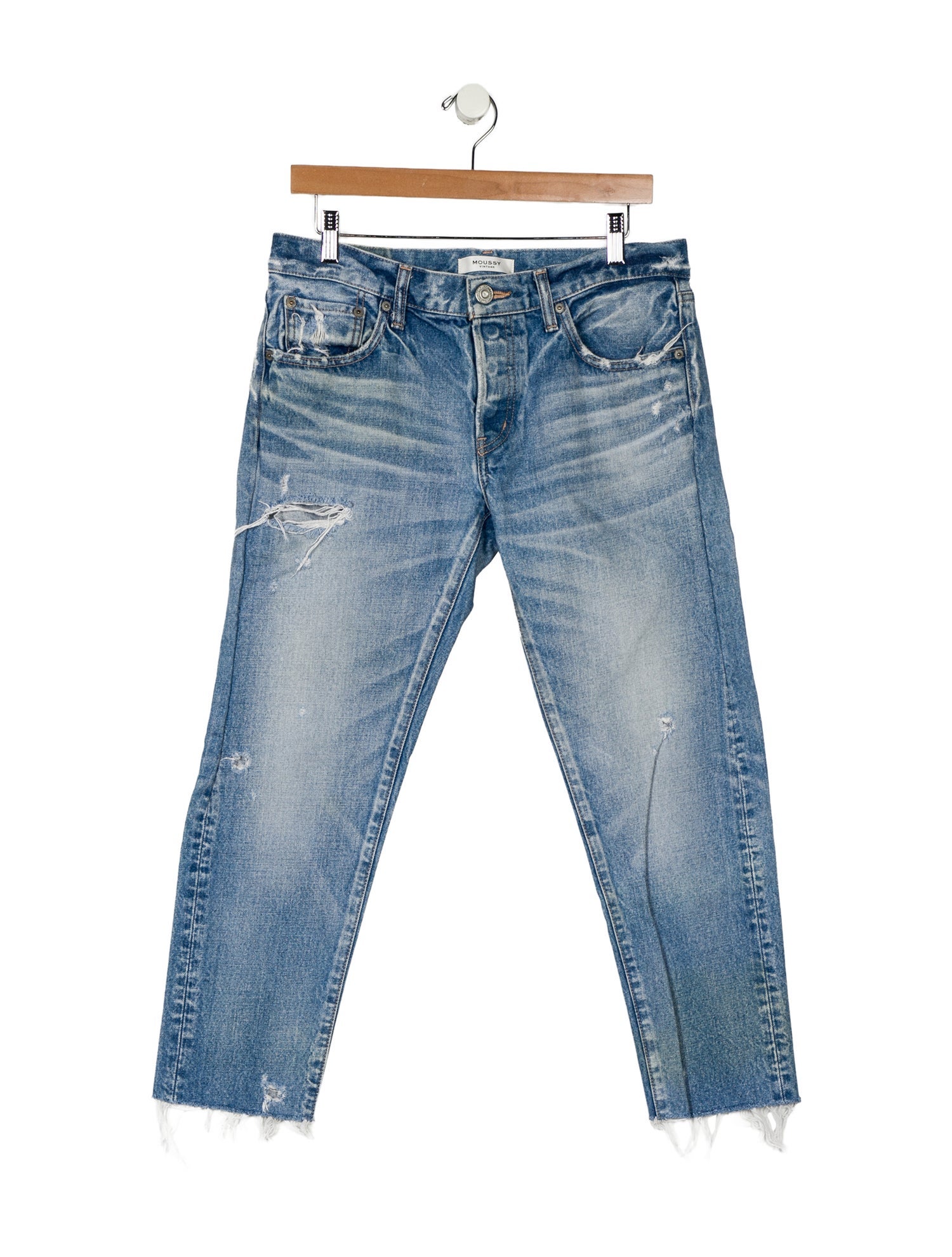 Moussy Mid-Rise Straight Leg Jeans