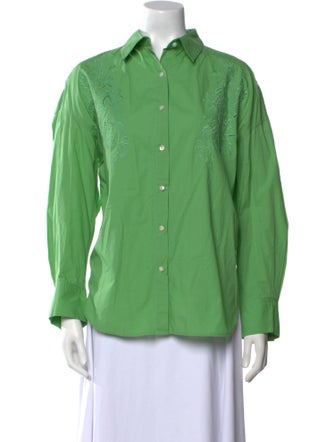 Moussy Long Sleeve Button-Up Top