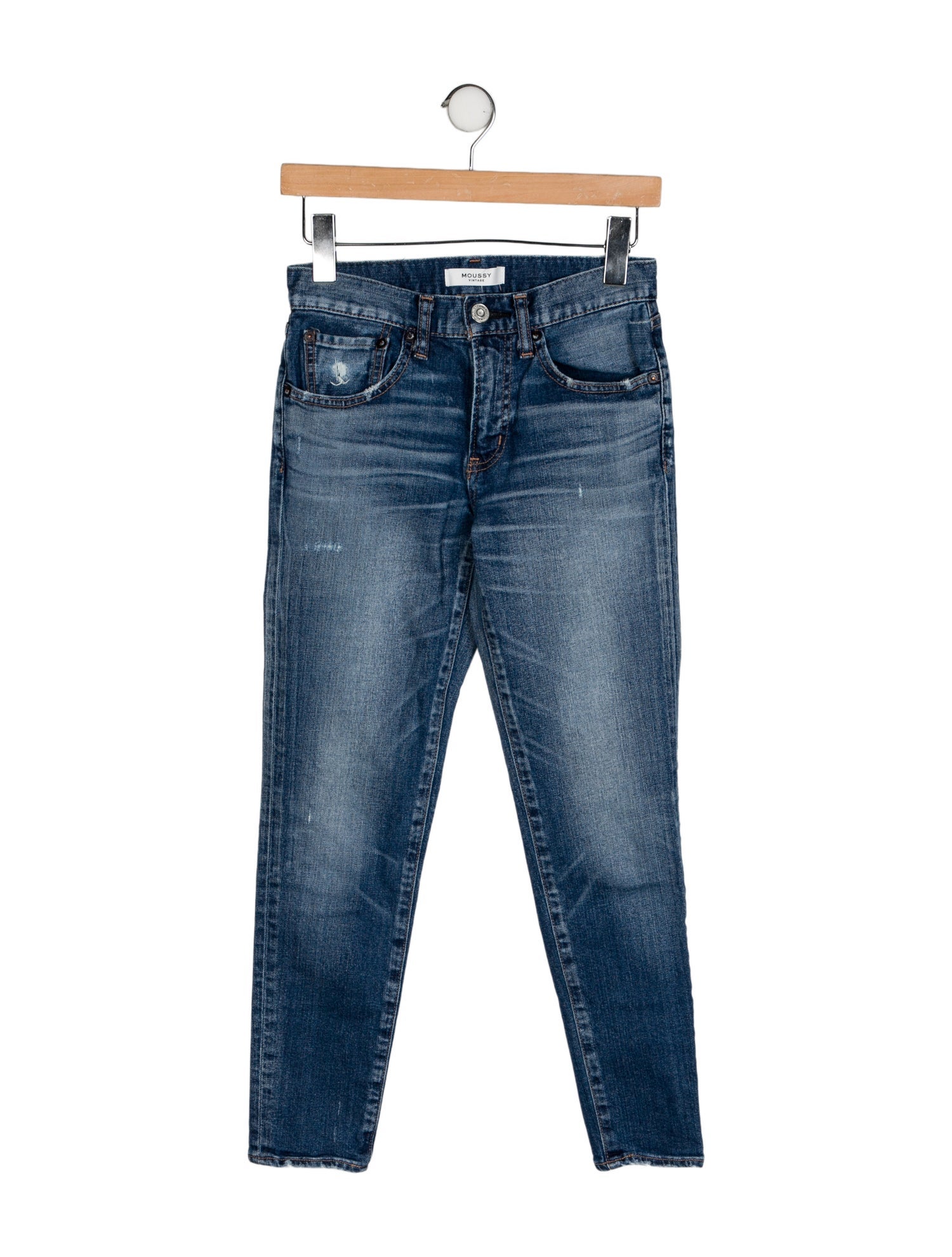 Moussy Mid-Rise Skinny Leg Jeans