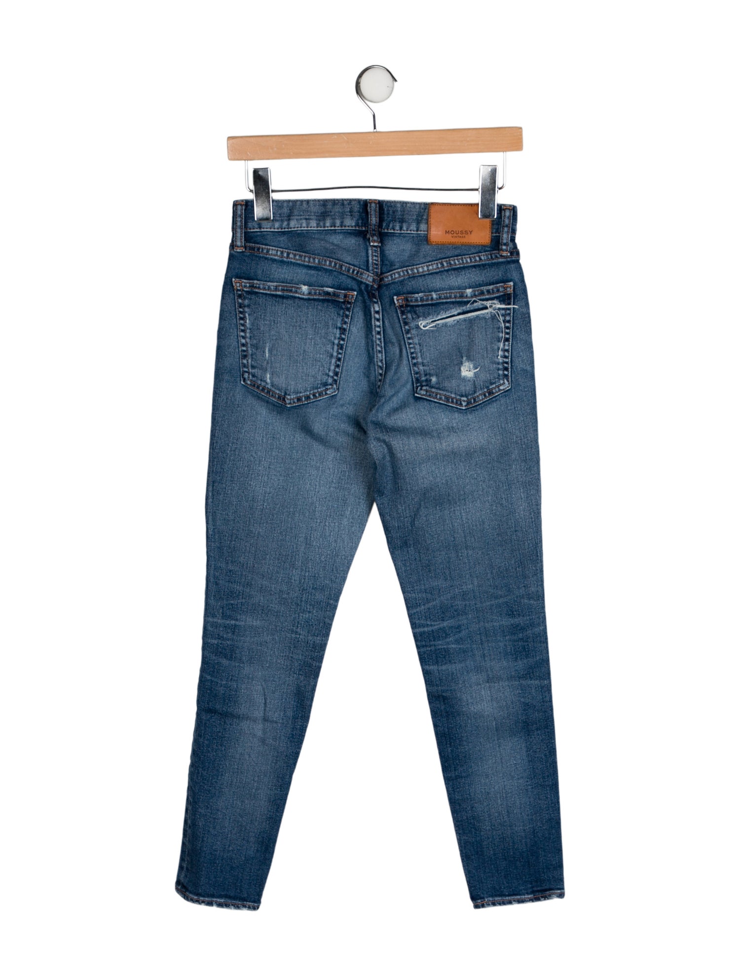 Moussy Mid-Rise Skinny Leg Jeans