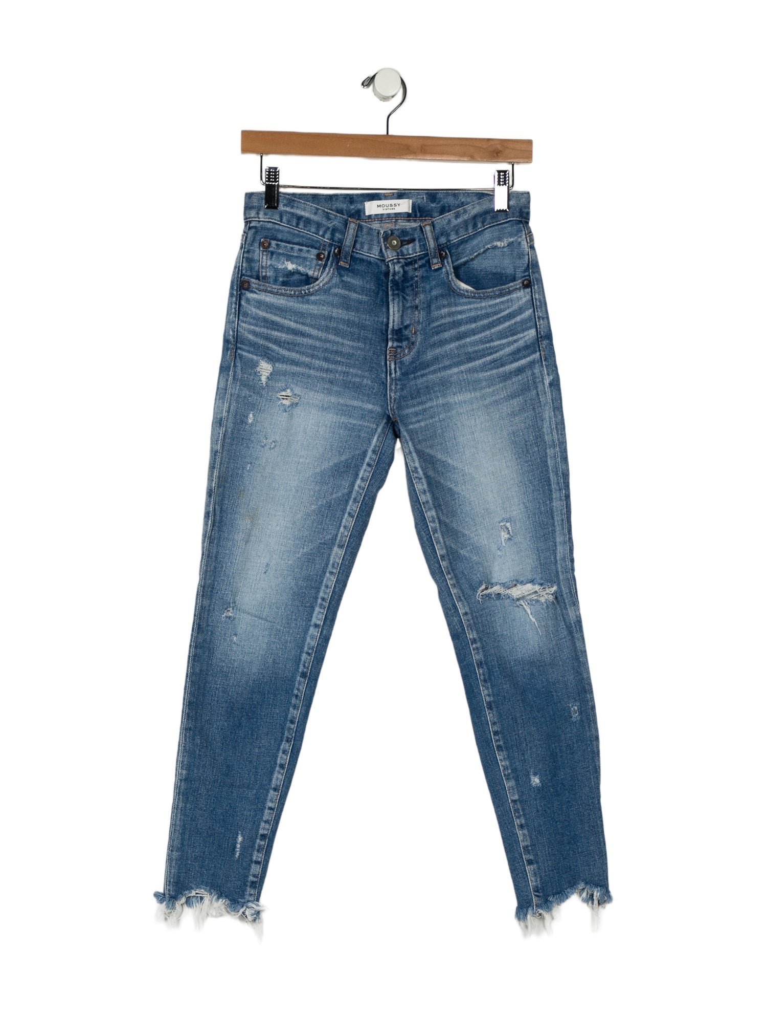 Moussy Mid-Rise Skinny Leg Jeans