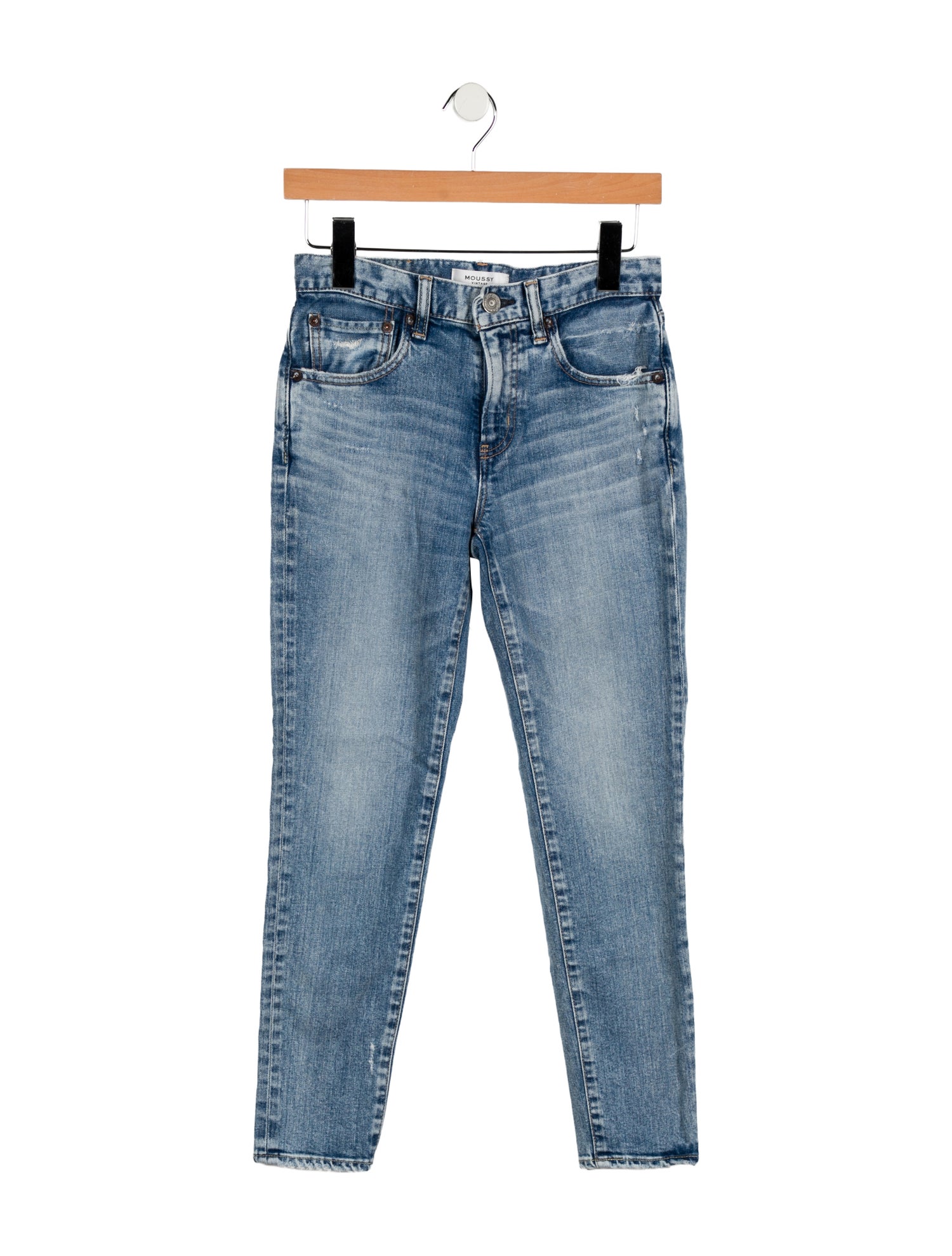 Moussy Mid-Rise Skinny Leg Jeans