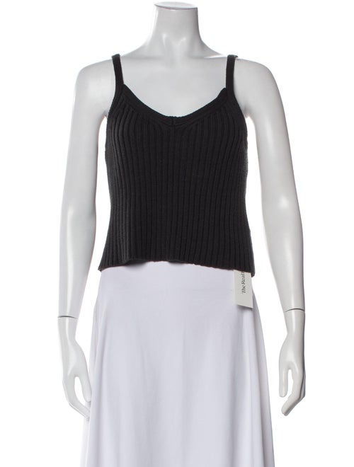 Moussy Scoop Neck Sleeveless Crop Top